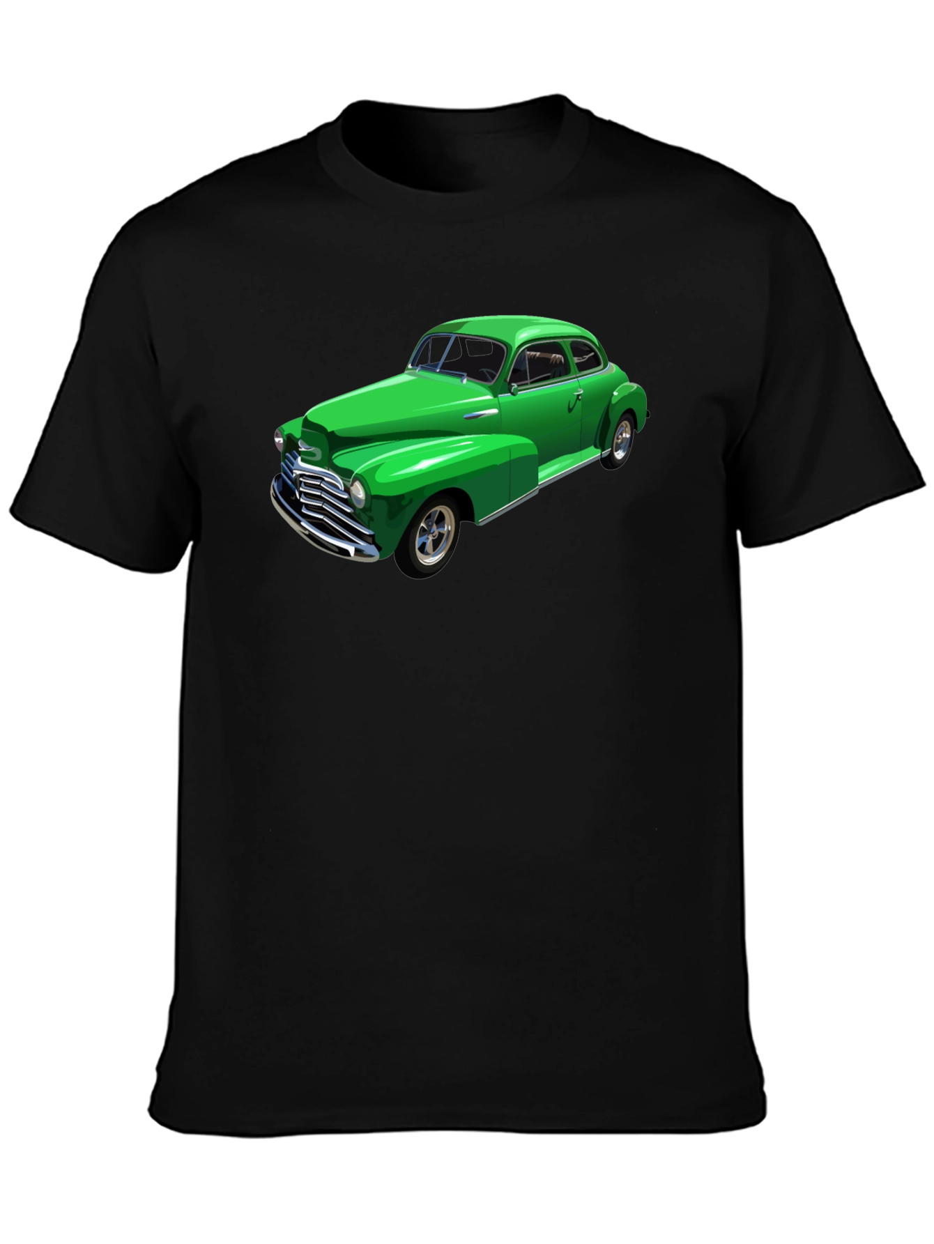 Classic Green Car Graphic T-Shirt