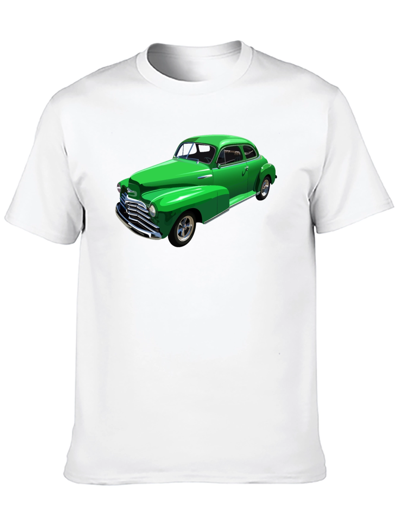 Classic Green Car Graphic T-Shirt