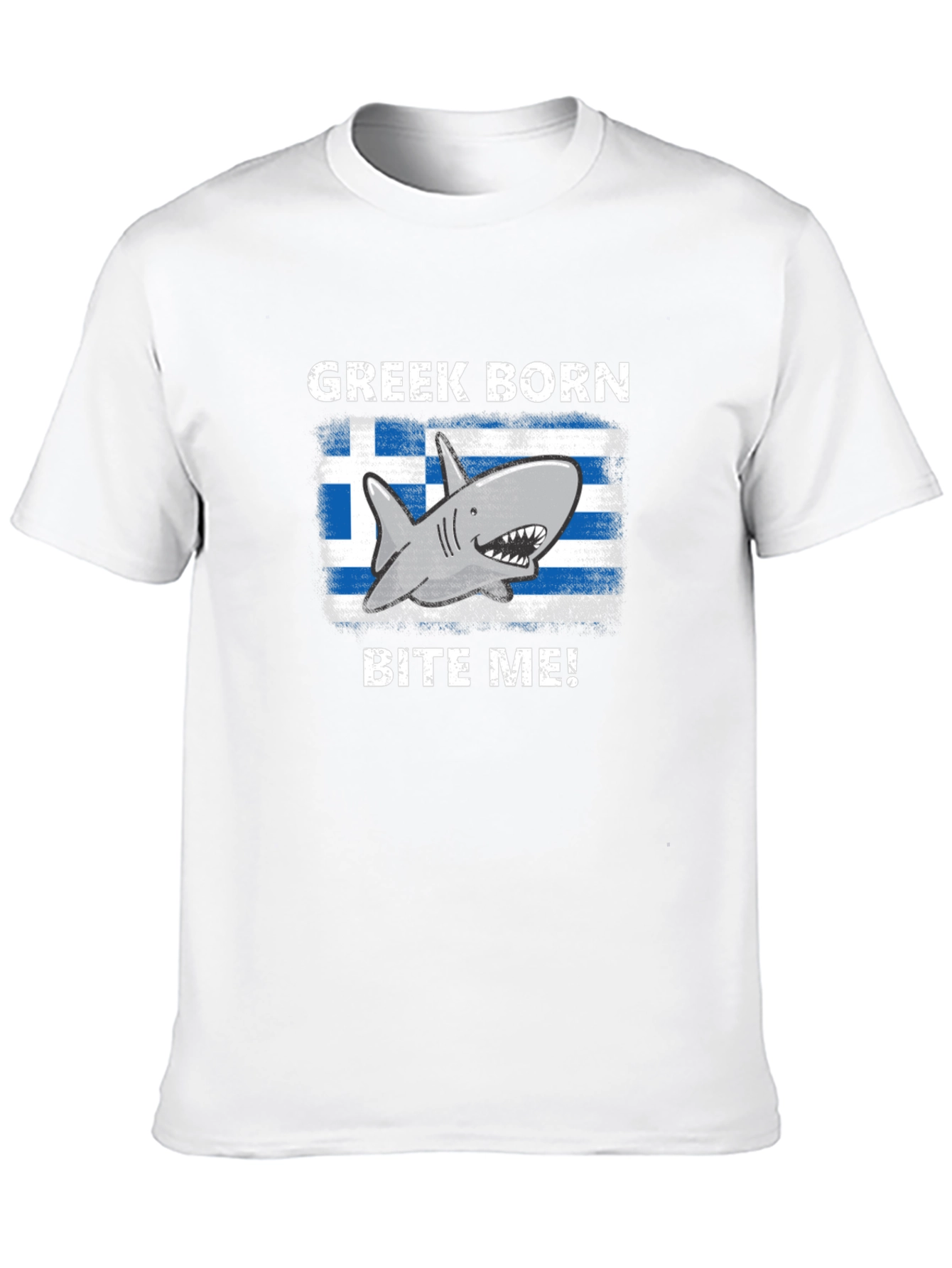 Greek Born Shark Bite Me! T-Shirt