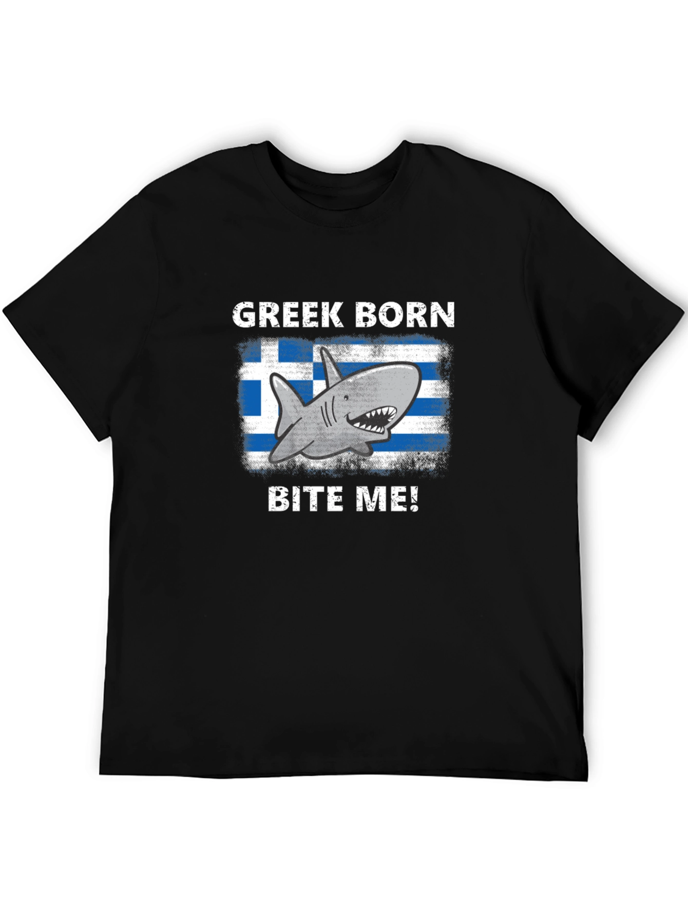 Greek Born Shark Bite Me! T-Shirt