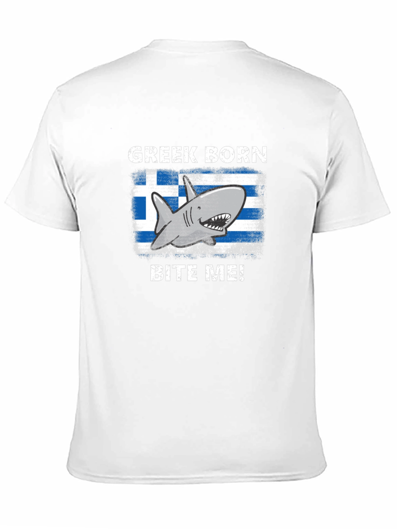 Greek Born Shark Bite Me! T-Shirt