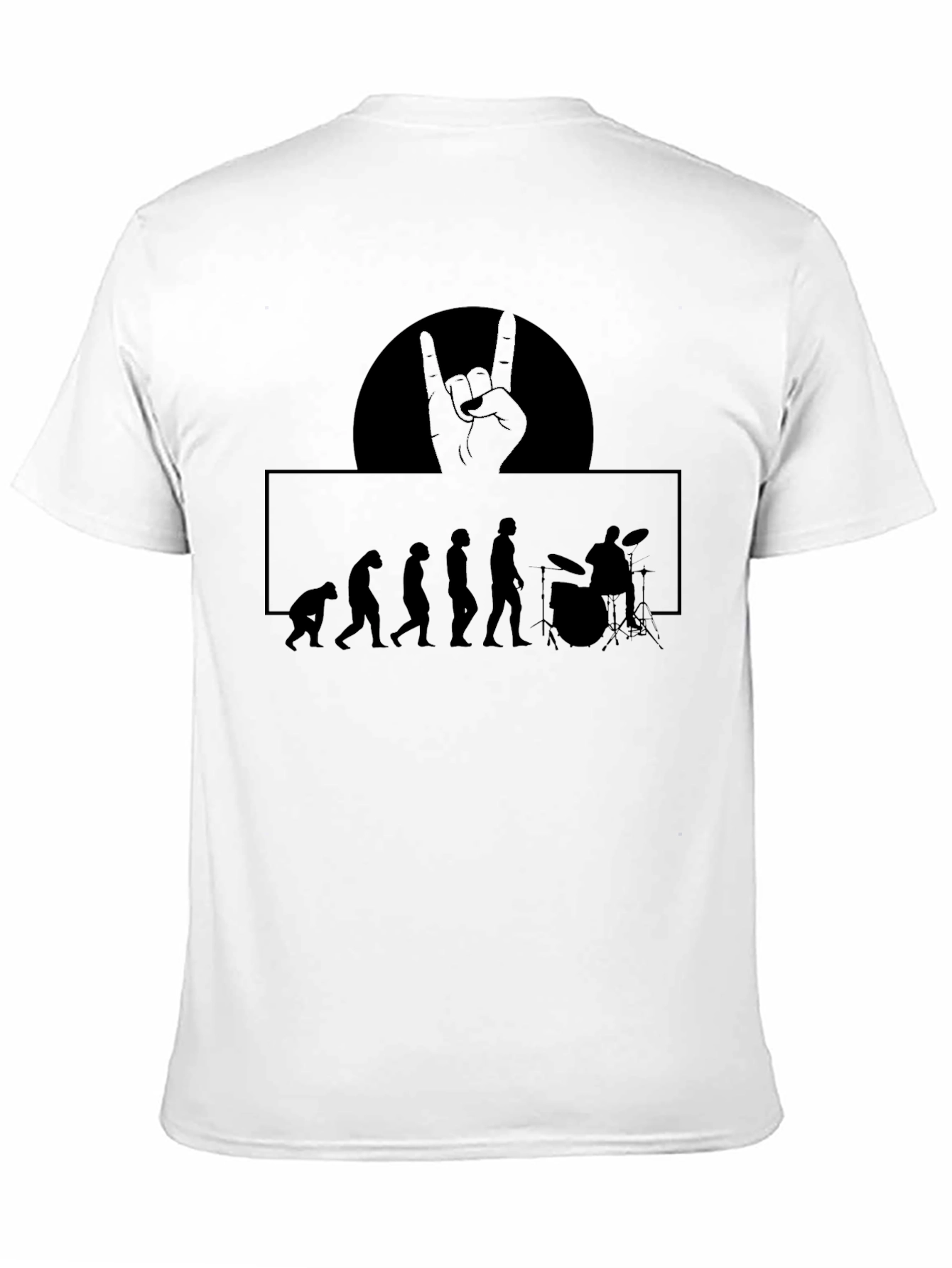 Evolution of Rock Drummer Mens Graphic T-Shirt