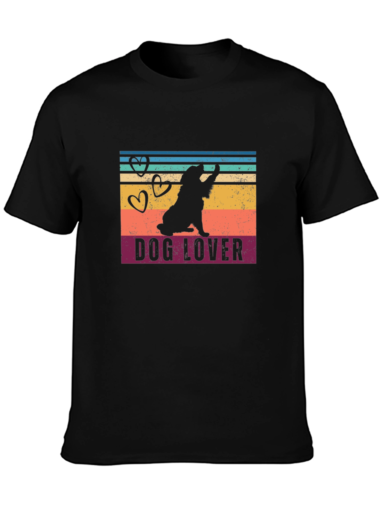 Dog Lover Graphic Tee - Retro Style
