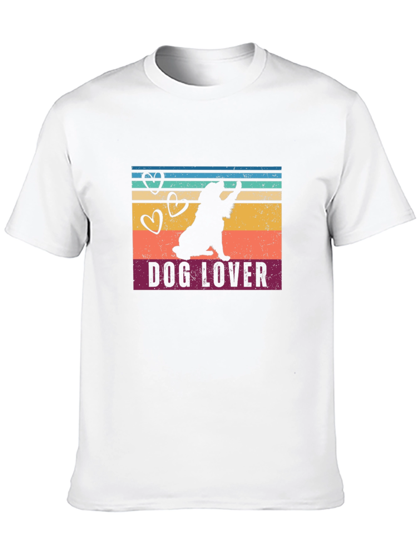 Dog Lover Graphic Tee - Retro Style