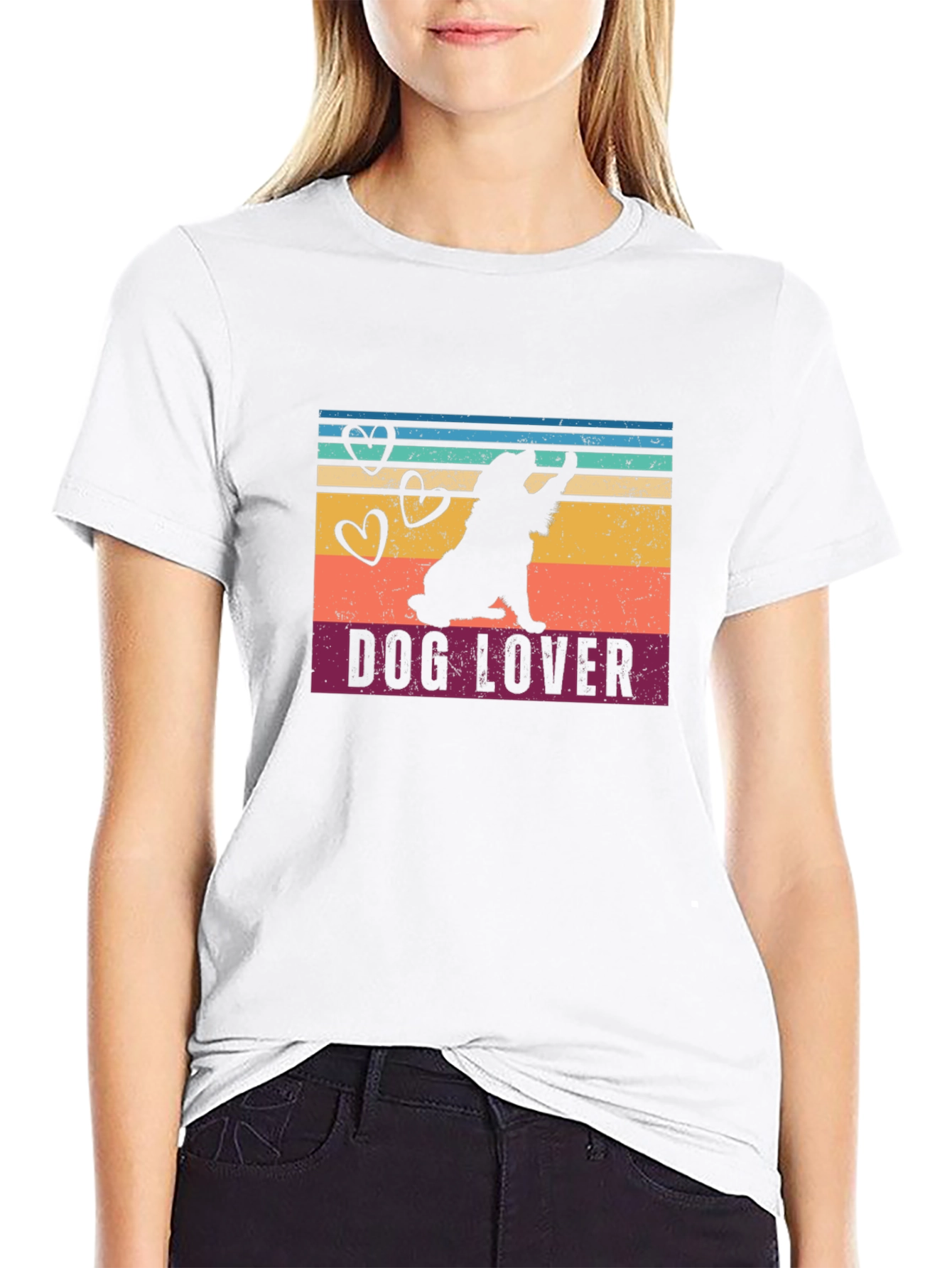 Dog Lover Graphic Tee - Retro Style
