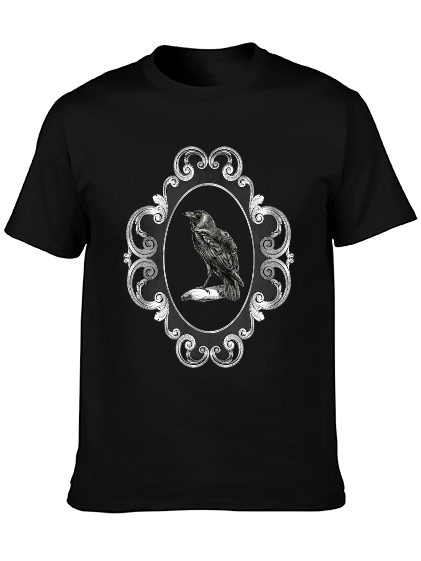 Raven Framed Black T-Shirt