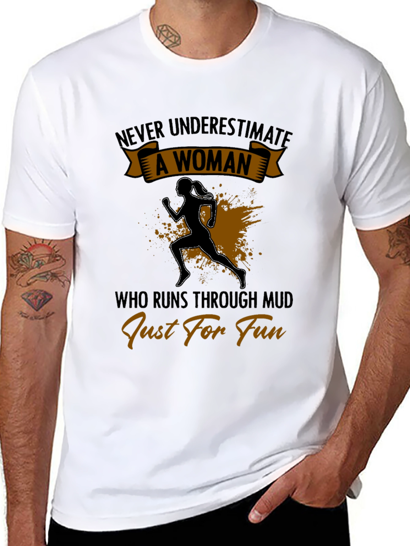 Never Underestimate A Woman Running T-Shirt