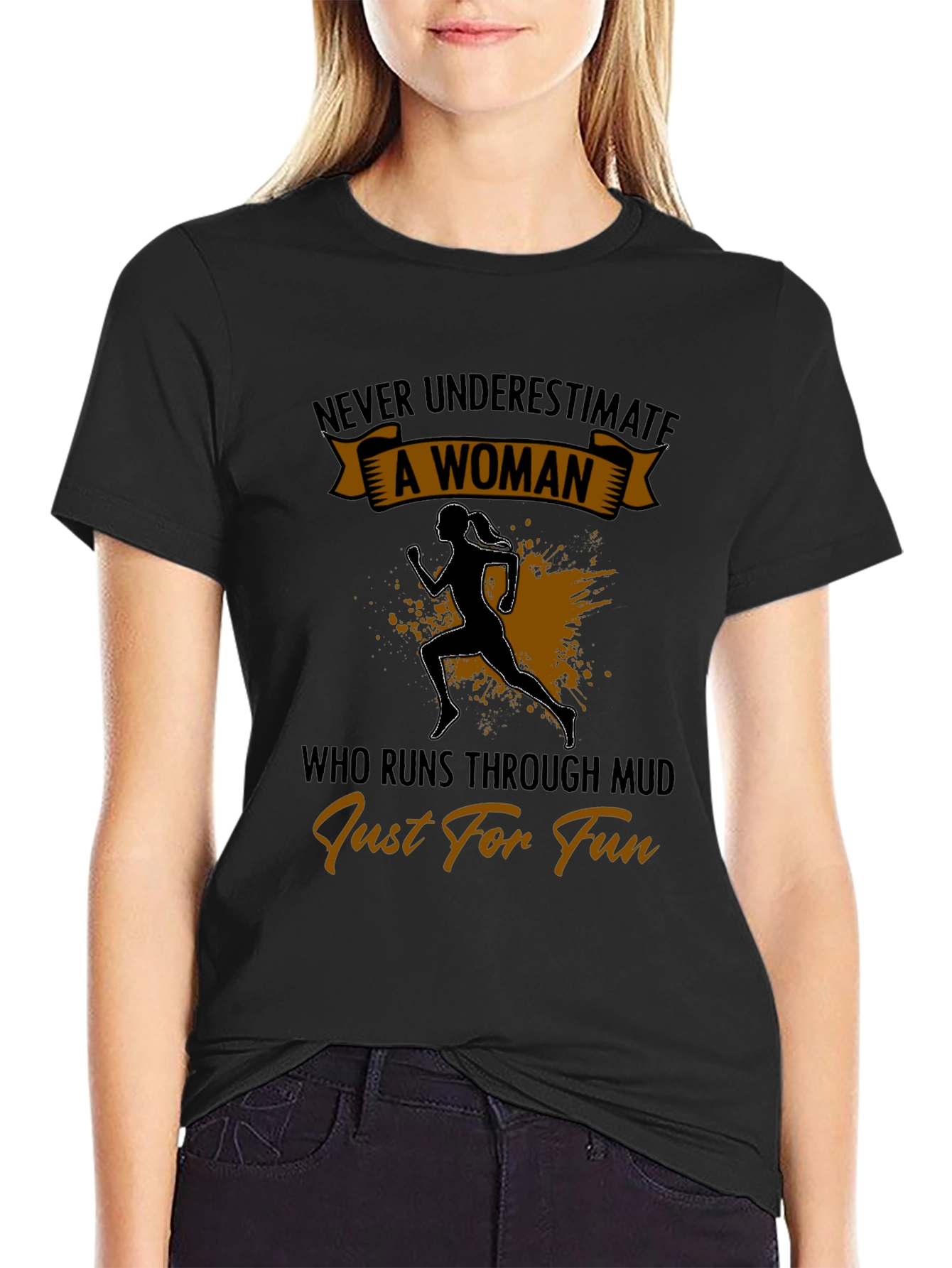 Never Underestimate A Woman Running T-Shirt