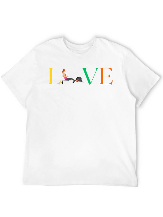 LOVE Rowing T-Shirt - Black Comfortable Fit