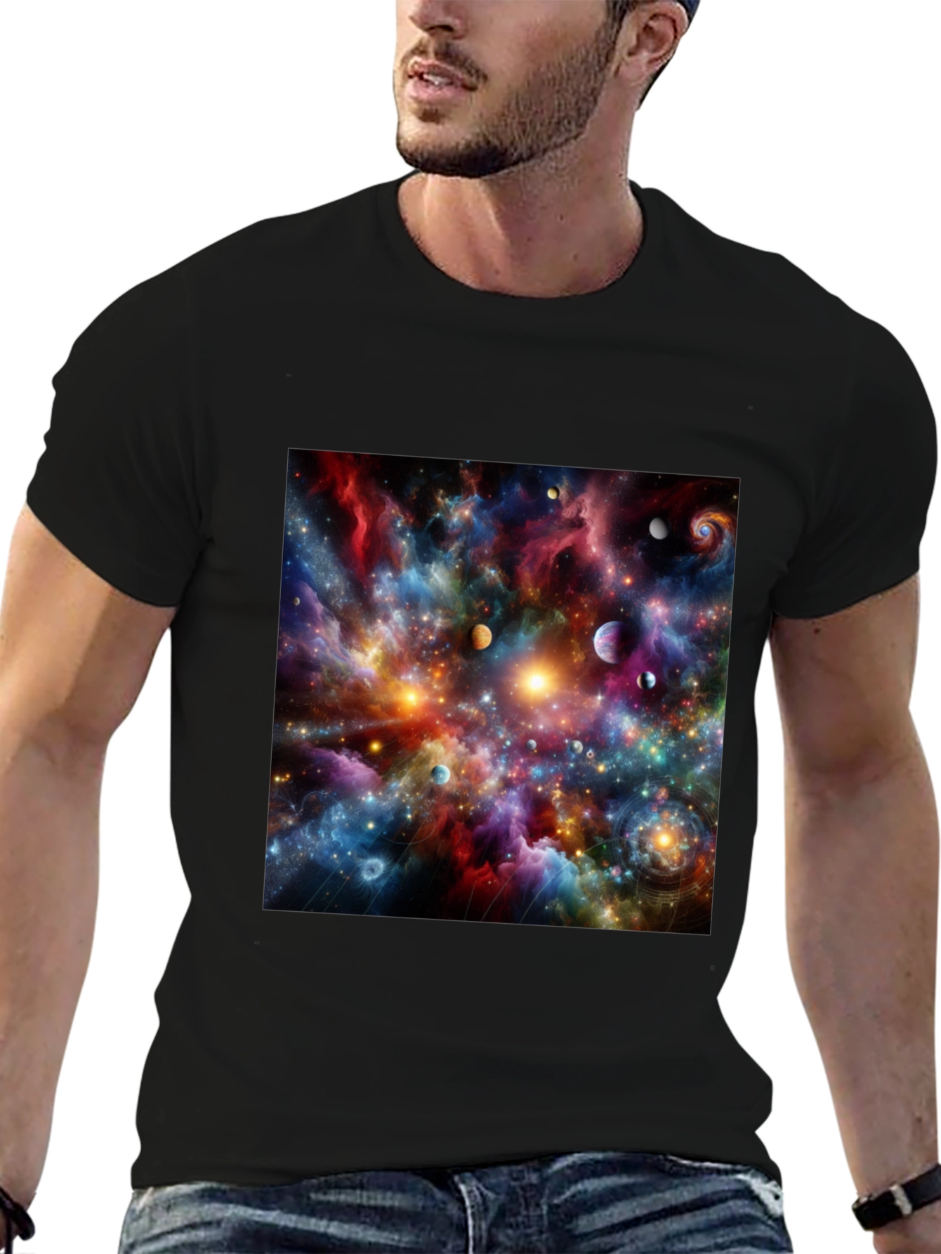 Cosmic Nebula Graphic T-Shirt