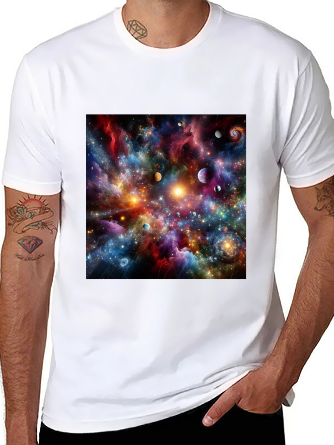 Cosmic Nebula Graphic T-Shirt