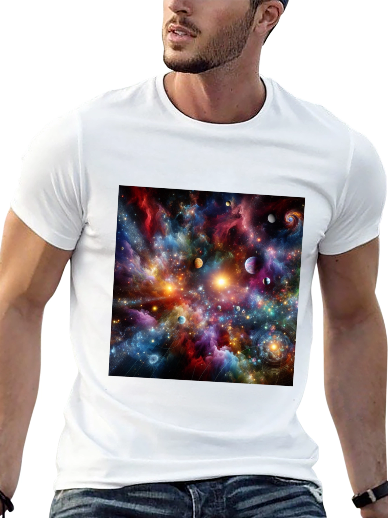Cosmic Nebula Graphic T-Shirt