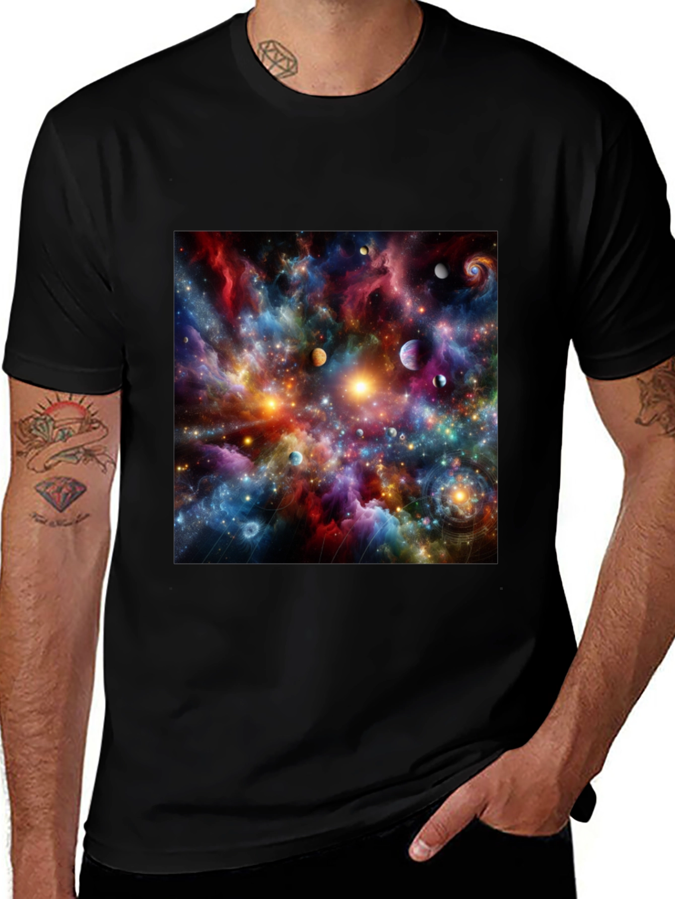 Cosmic Nebula Graphic T-Shirt