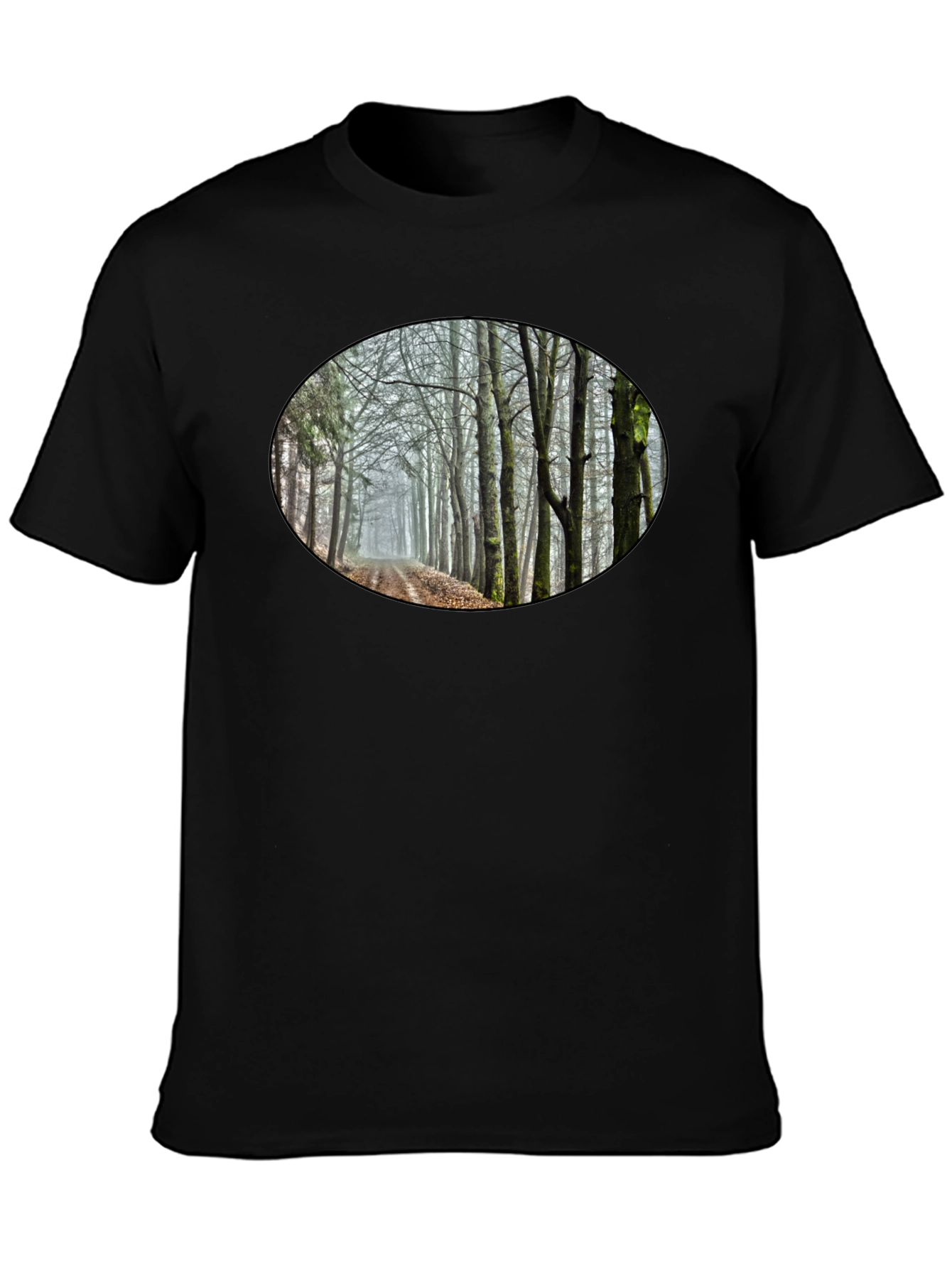 Nature Trail Graphic Tee - Black Cotton Blend