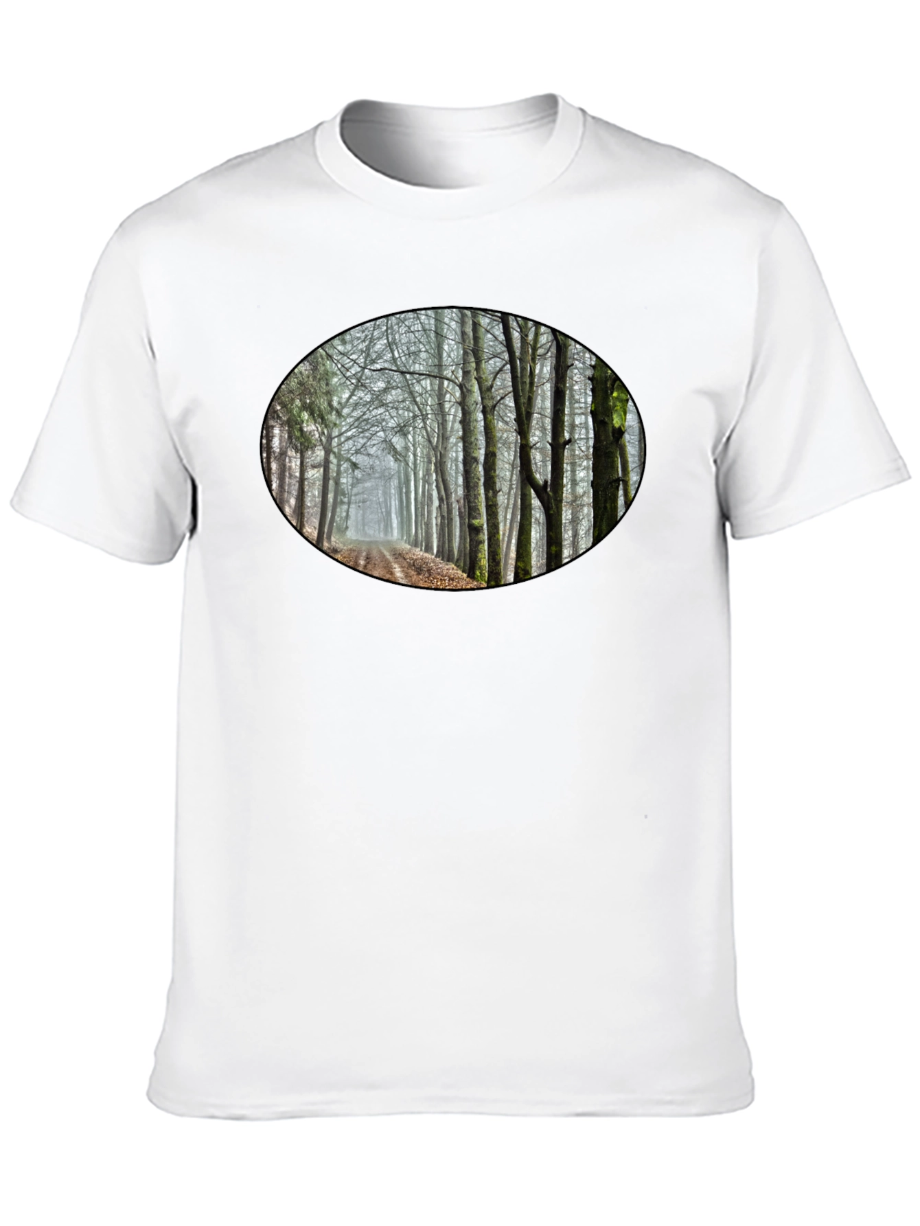 Nature Trail Graphic Tee - Black Cotton Blend