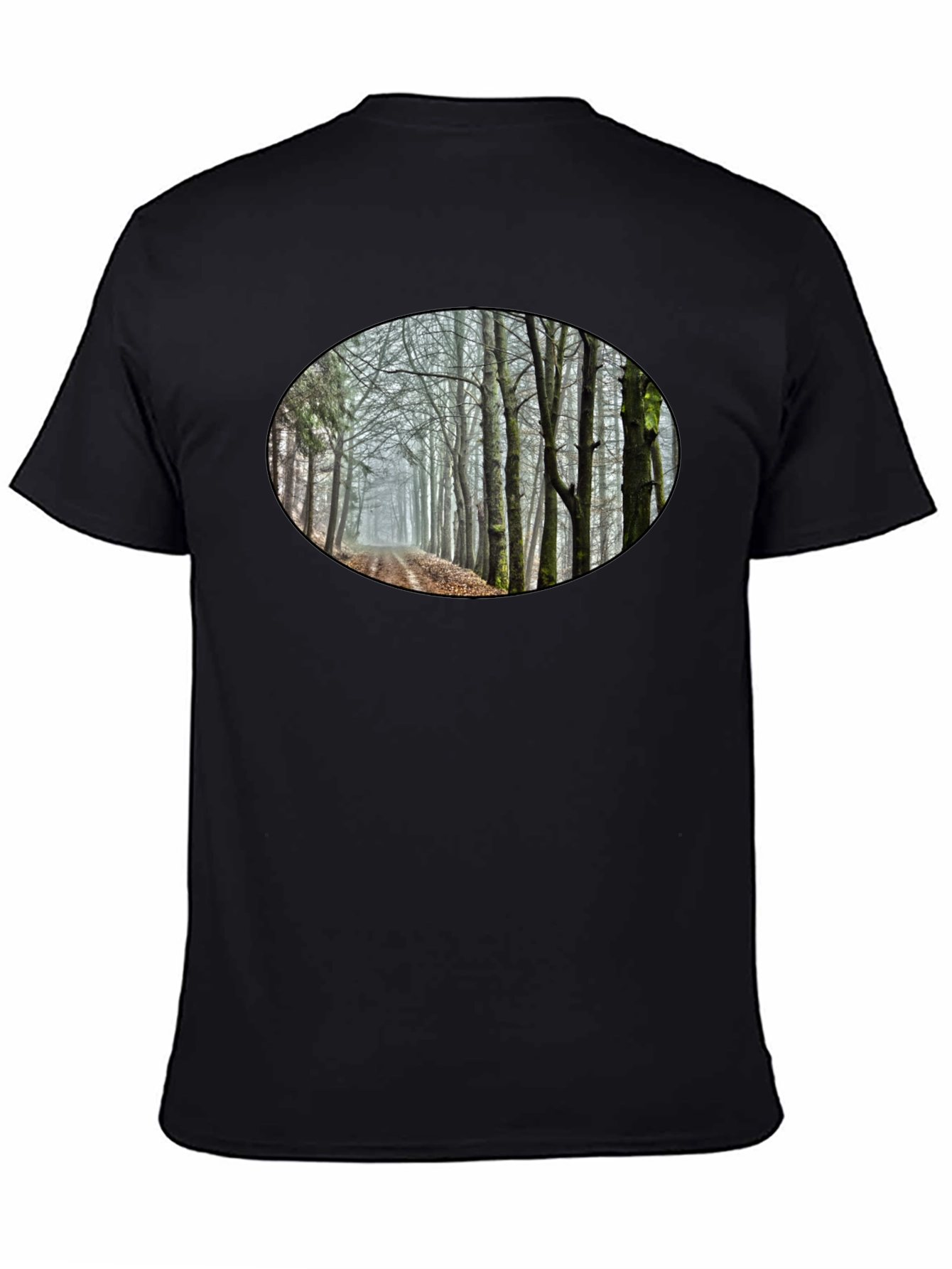 Nature Trail Graphic Tee - Black Cotton Blend