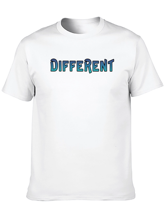 Different Graphic Print Black T-Shirt
