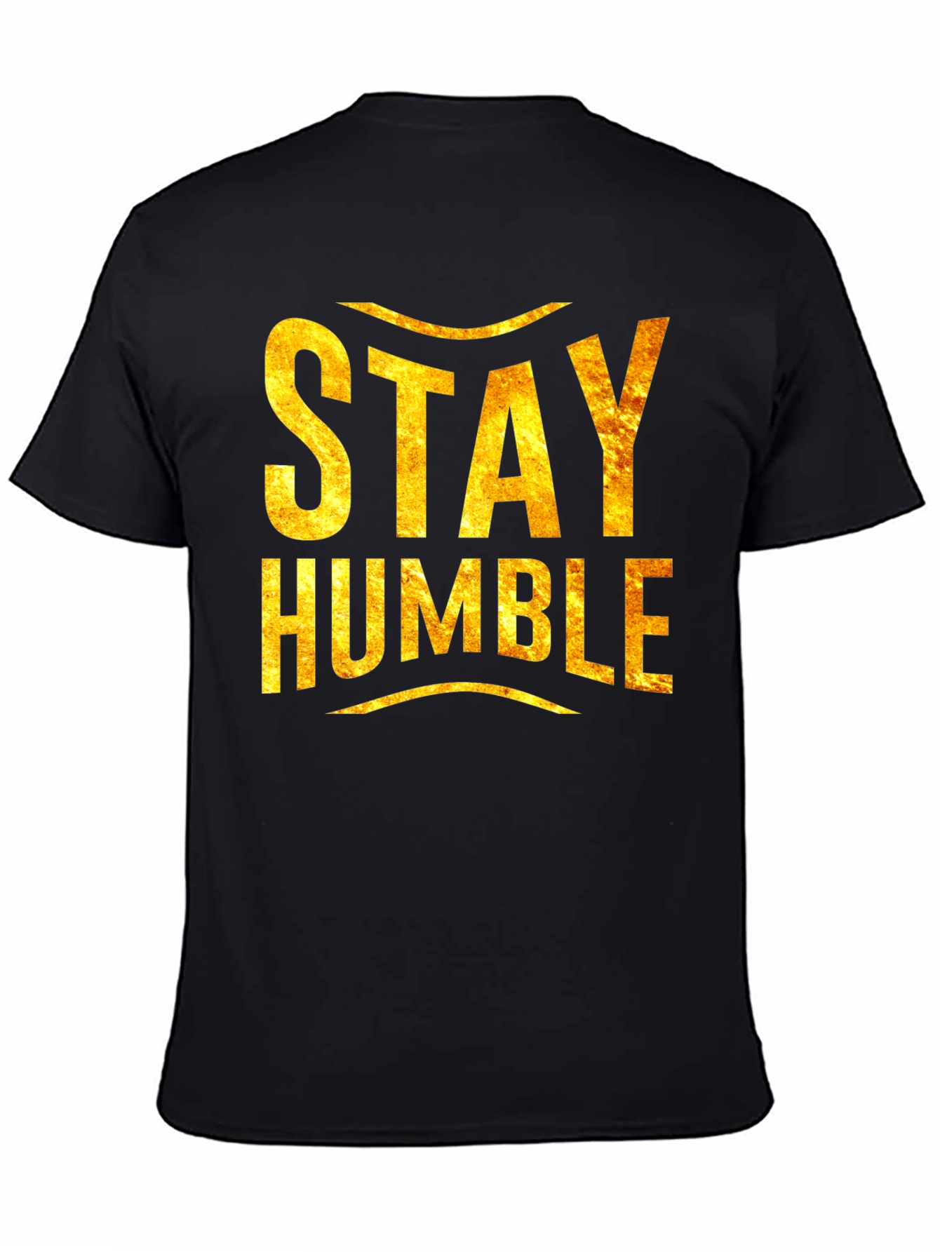 Stay Humble Graphic Tee - Soft Black T-Shirt