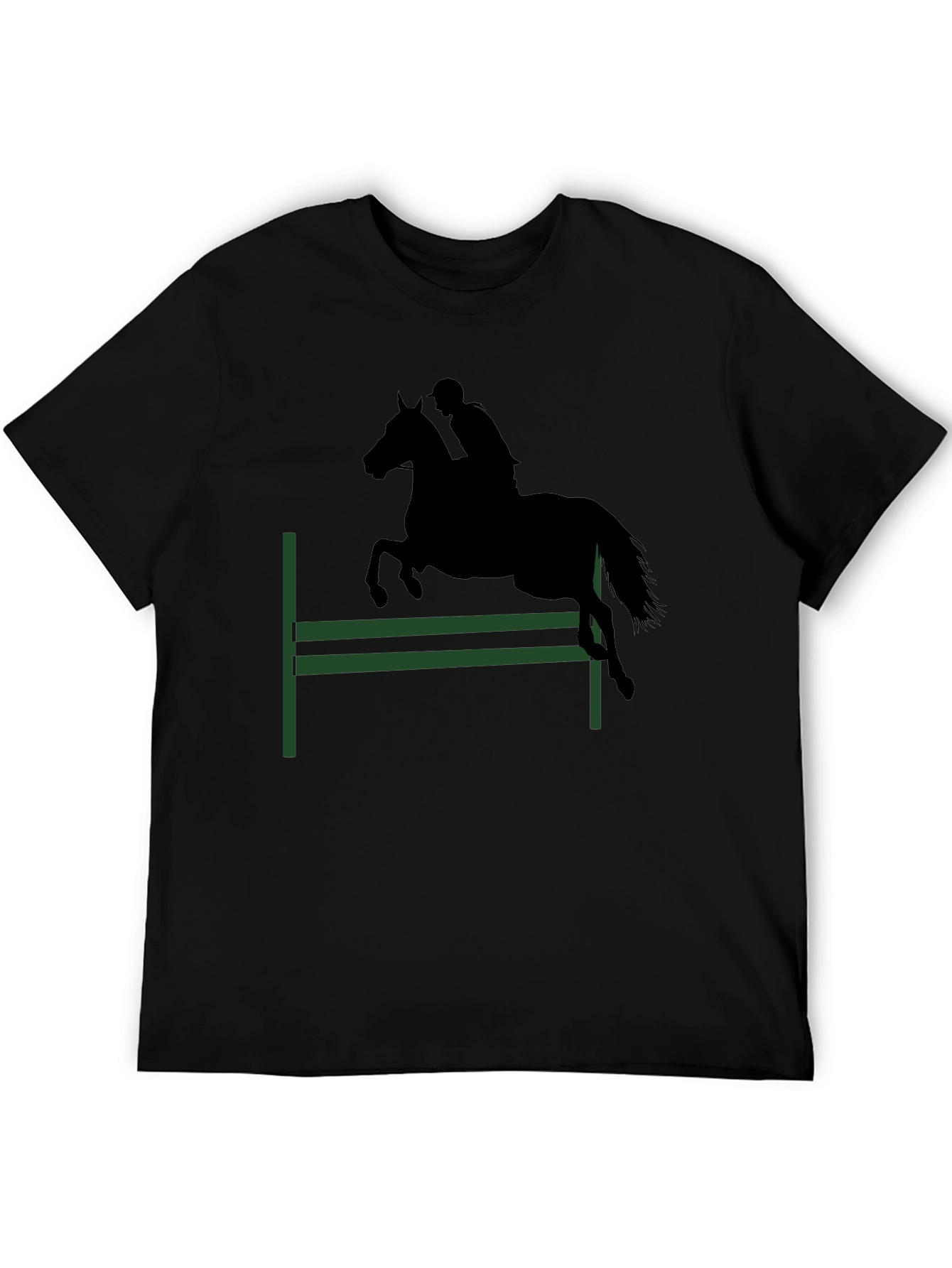Equestrian T-Shirt: Horse Jumping Design