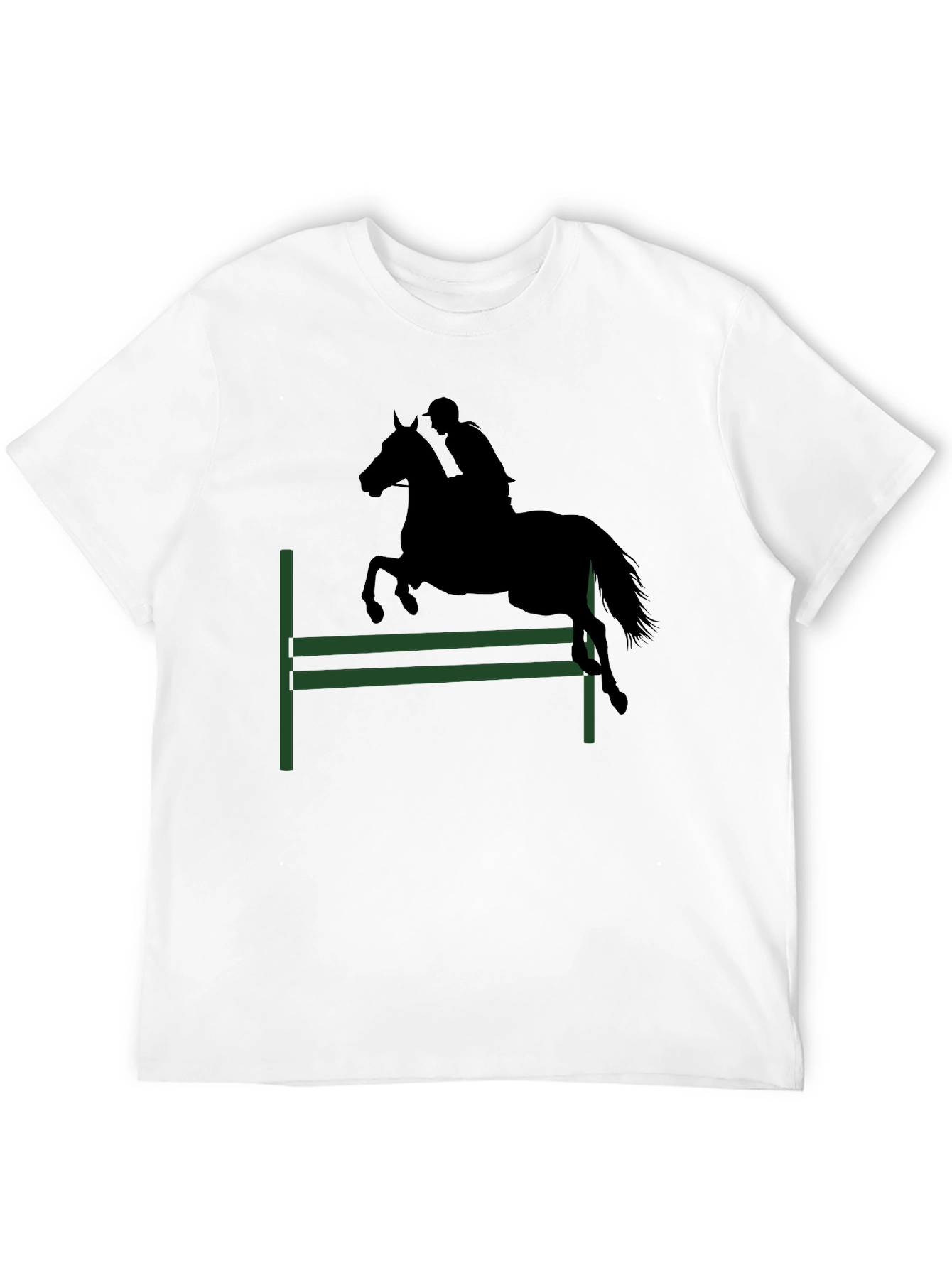Equestrian T-Shirt: Horse Jumping Design