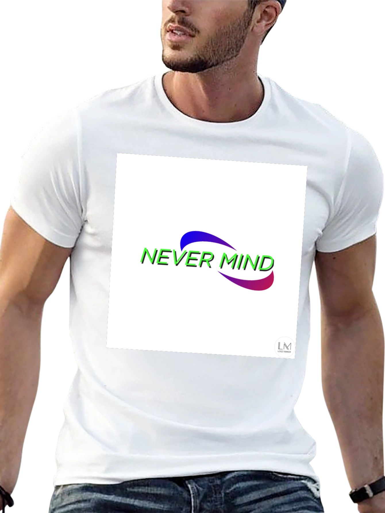 Never Mind Graphic Black T-Shirt