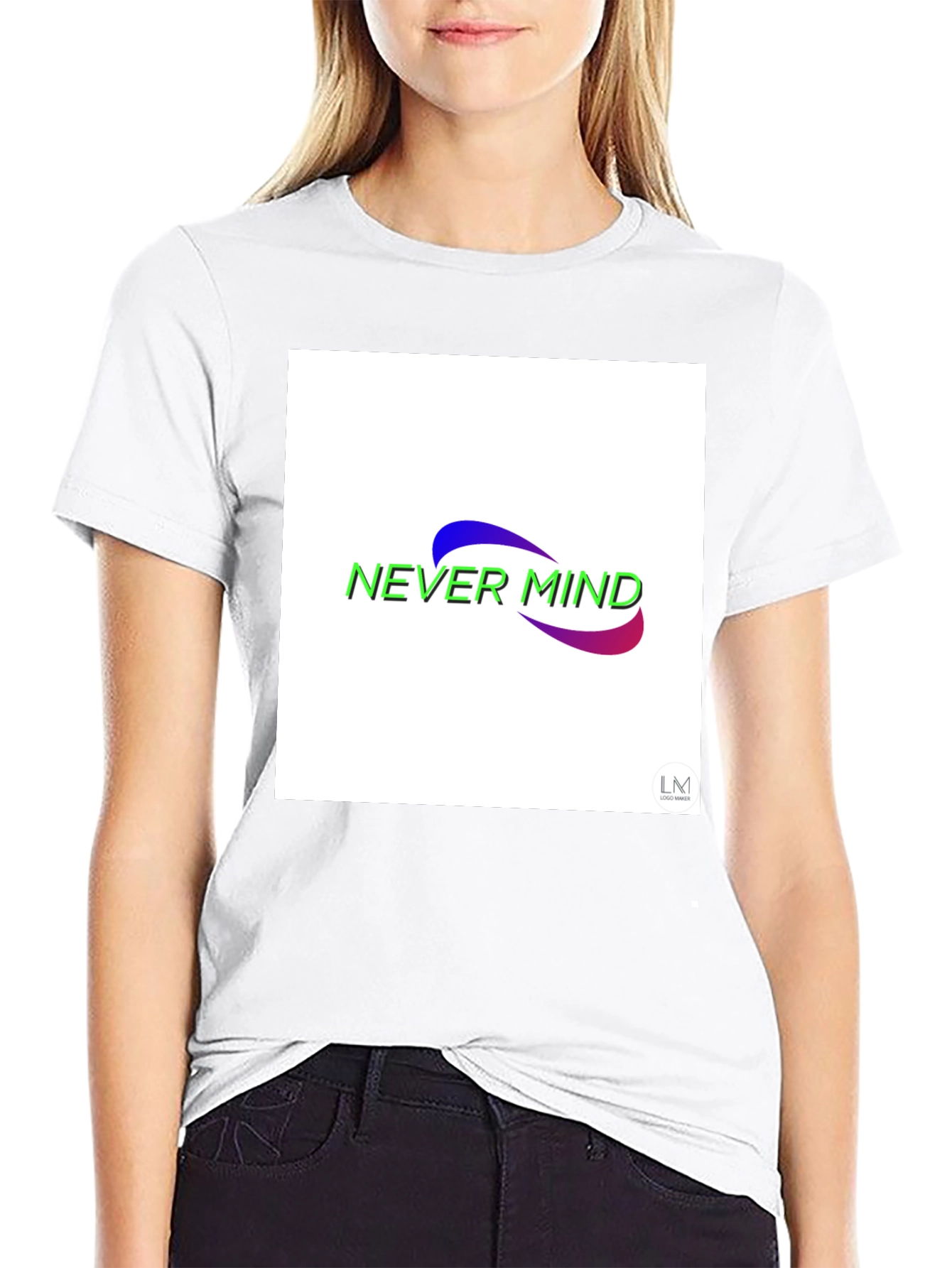Never Mind Graphic Black T-Shirt