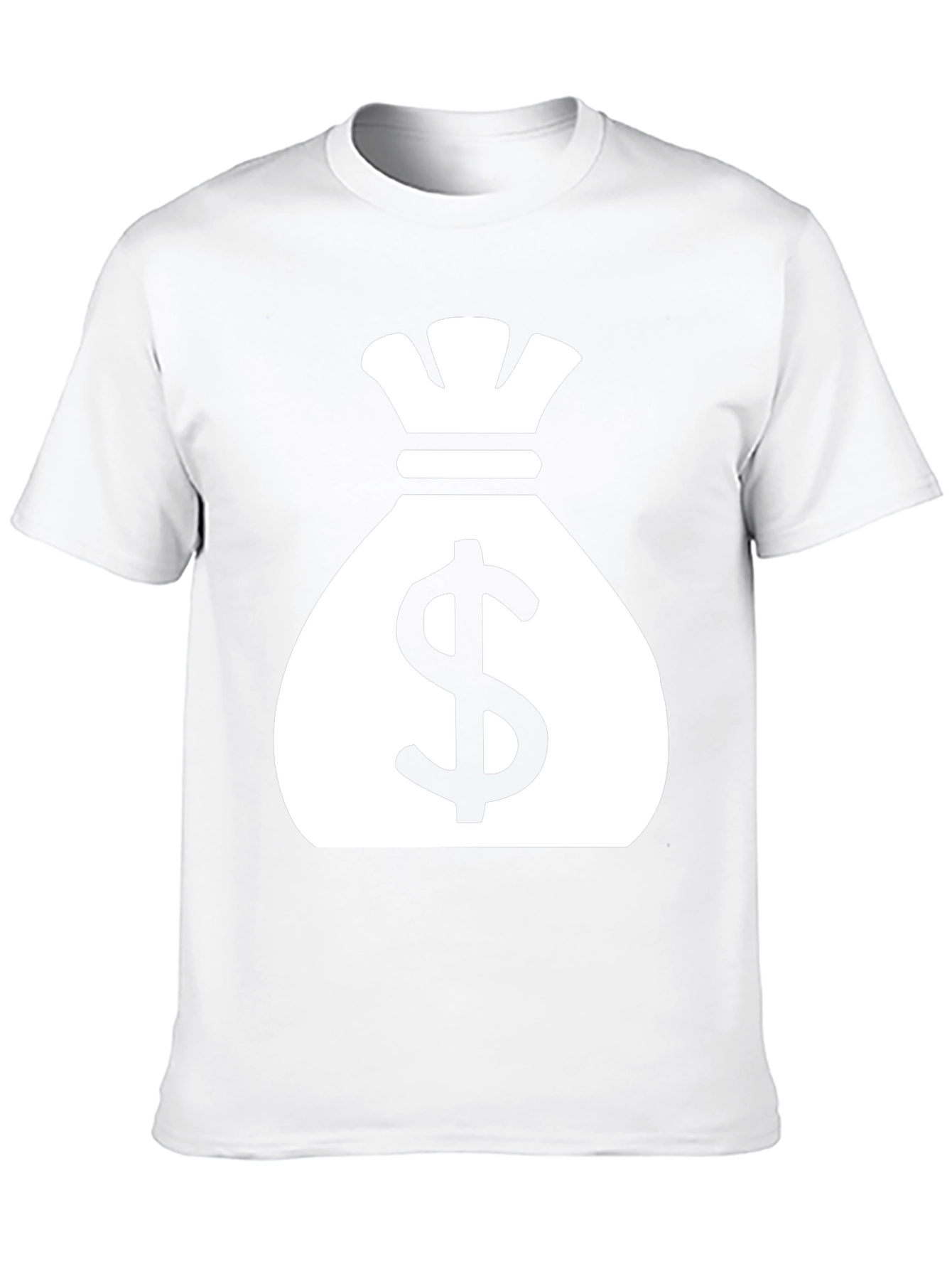 Money Bag Graphic Tee - Black Cotton T-Shirt