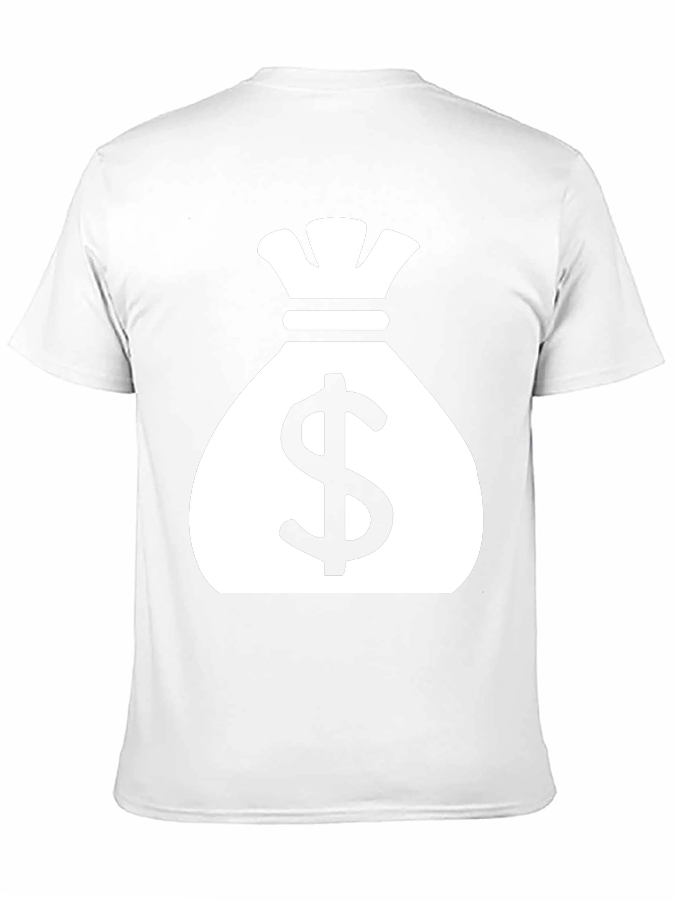 Money Bag Graphic Tee - Black Cotton T-Shirt