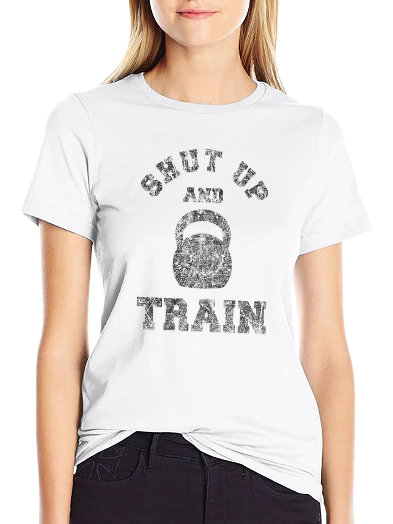 Shut Up and Train Kettlebell Graphic T-Shirt