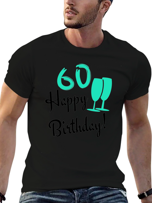 60th Birthday Celebration Black T-Shirt
