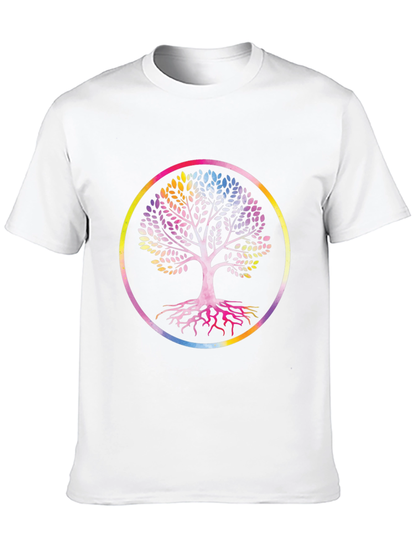 Rainbow Tree of Life Black Graphic Tee