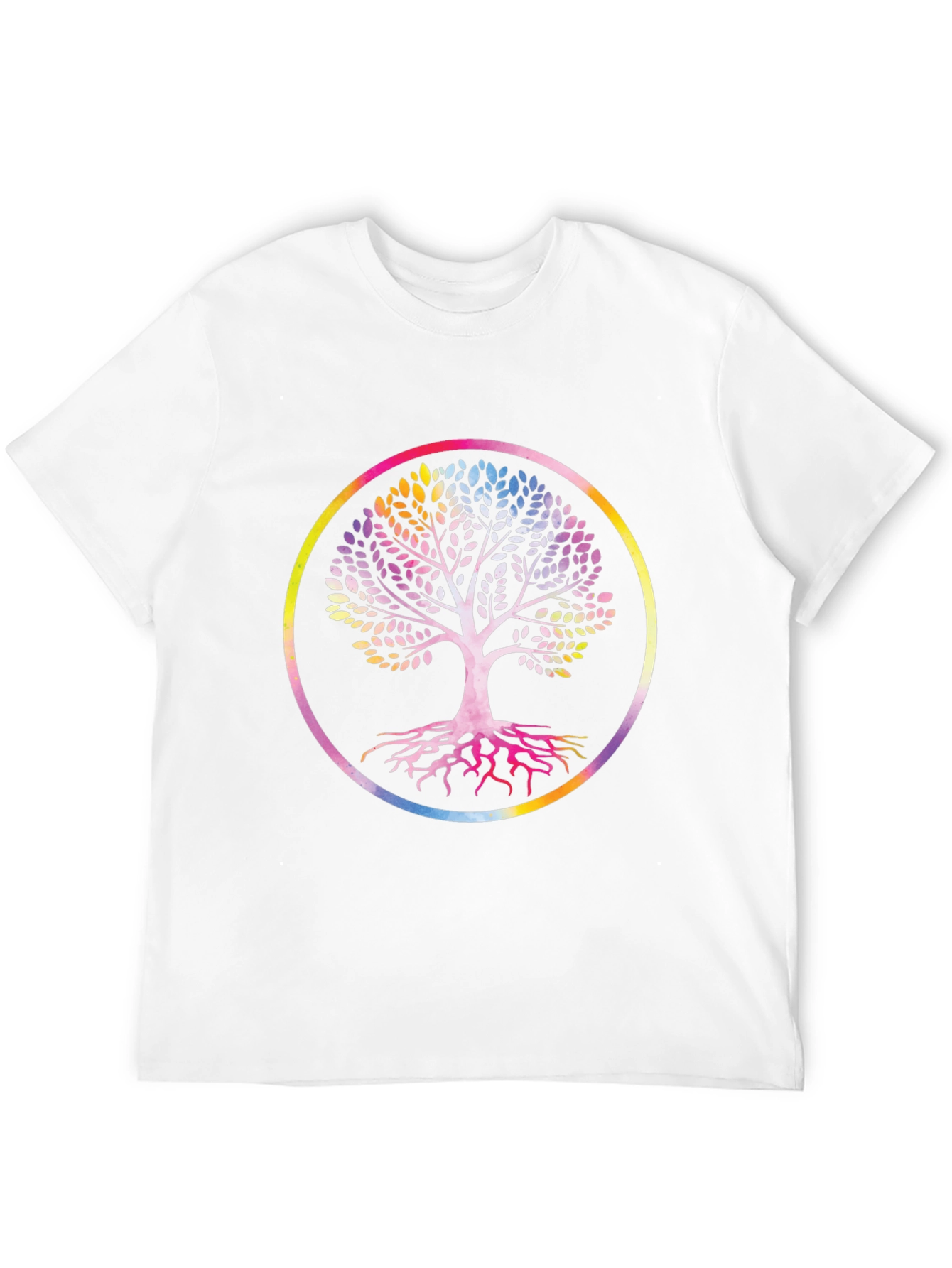 Rainbow Tree of Life Black Graphic Tee