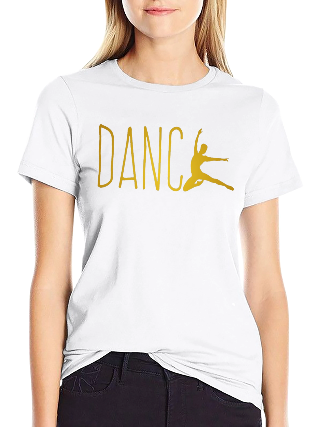 Dance Silhouette Graphic Tee - Black