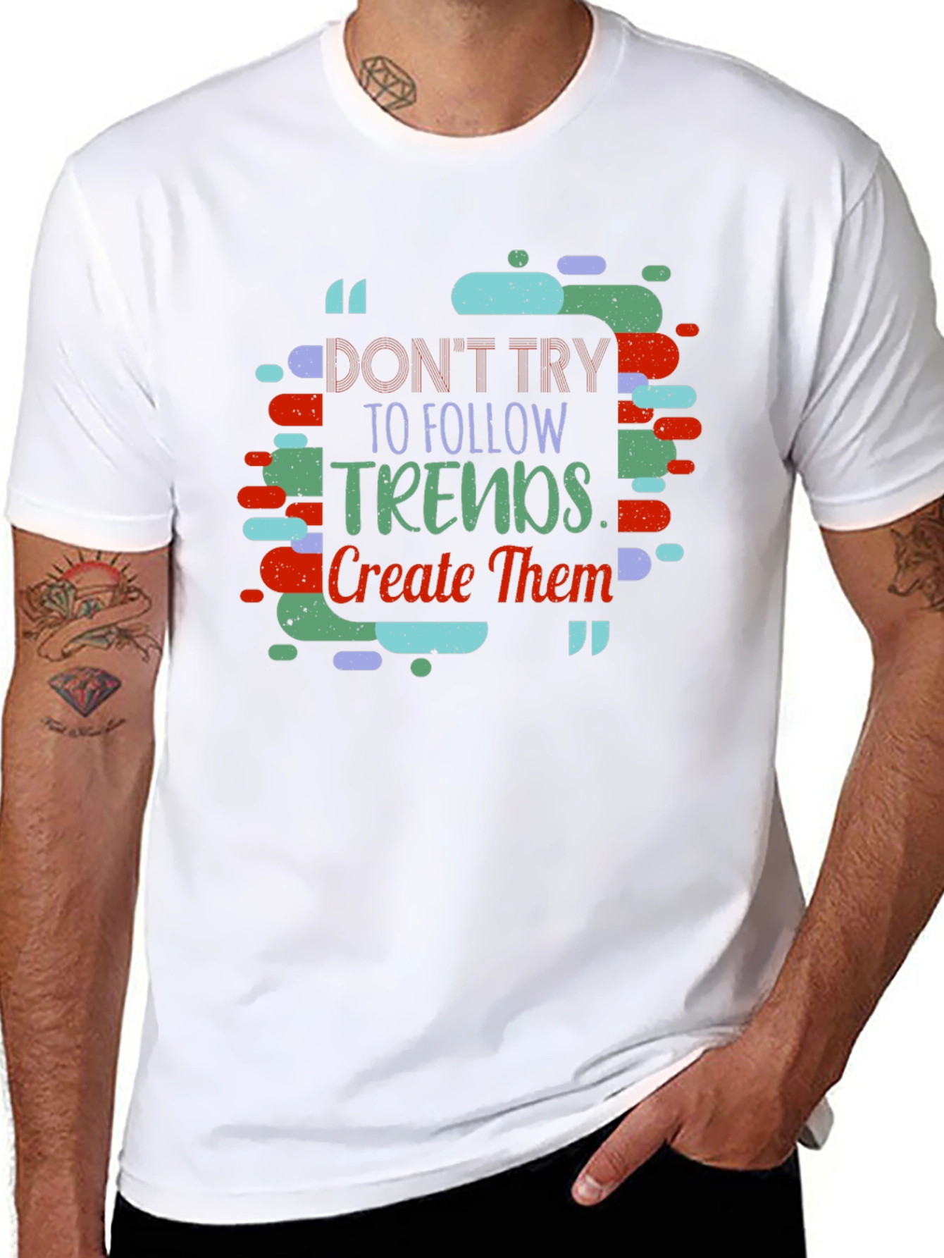Trendy Slogan T-shirt - Create Trends
