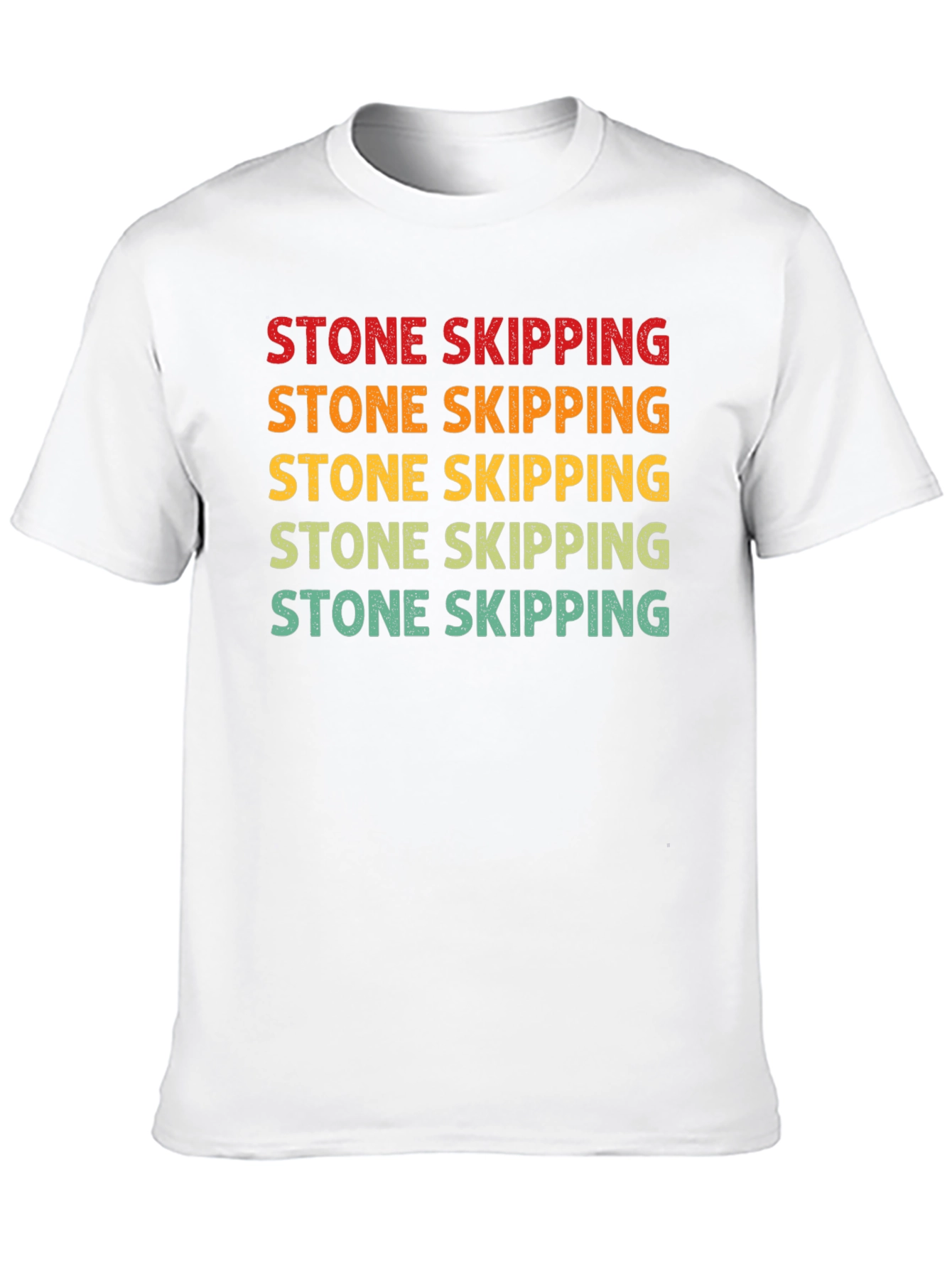 Stone Skipping Graphic Tee - Retro Style