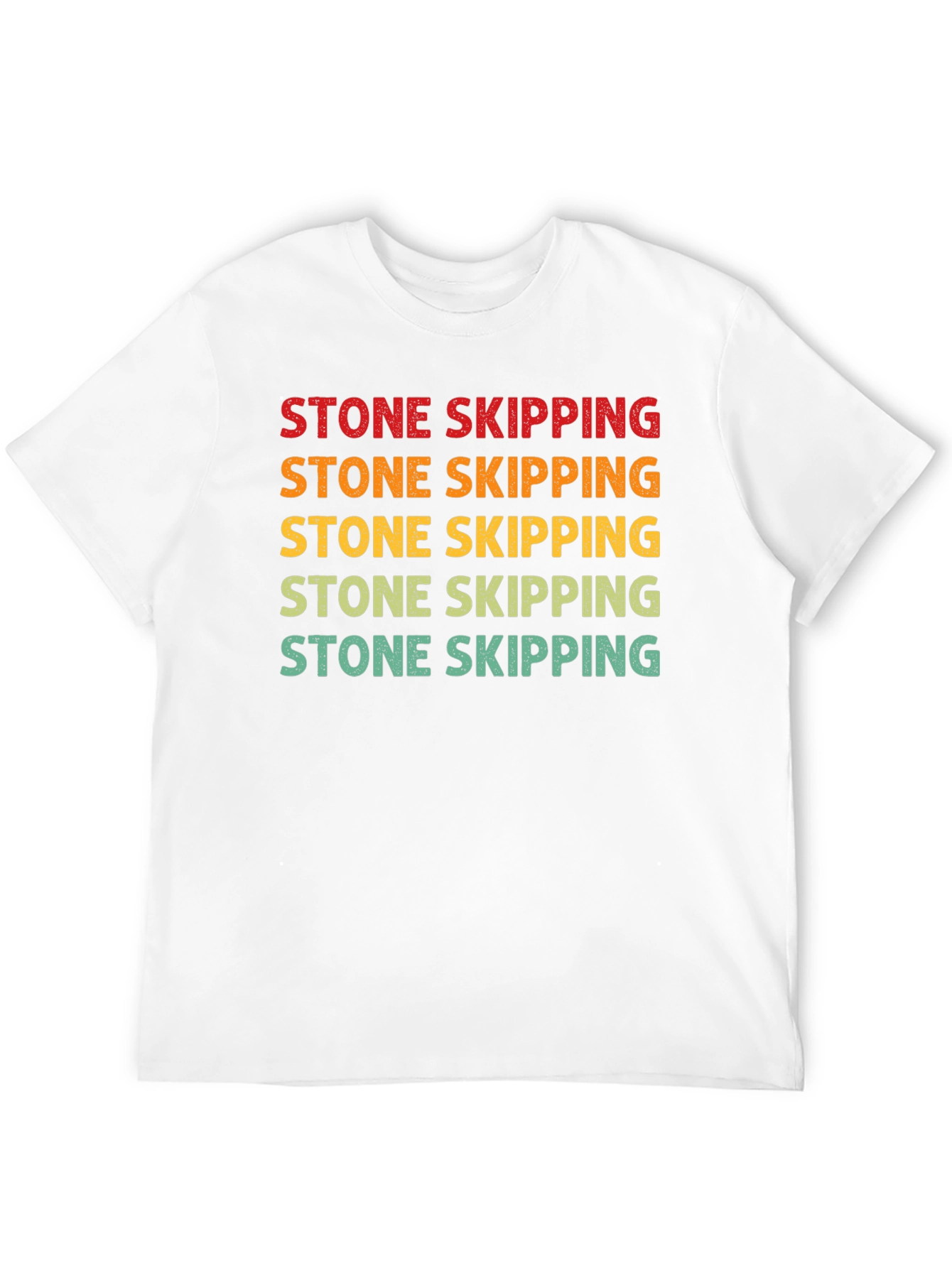 Stone Skipping Graphic Tee - Retro Style