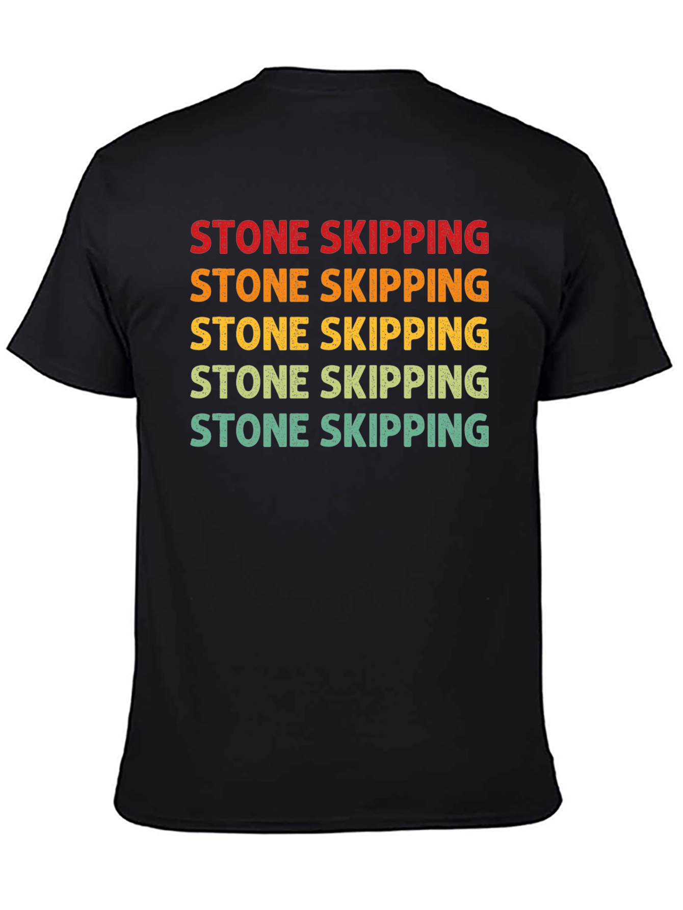 Stone Skipping Graphic Tee - Retro Style