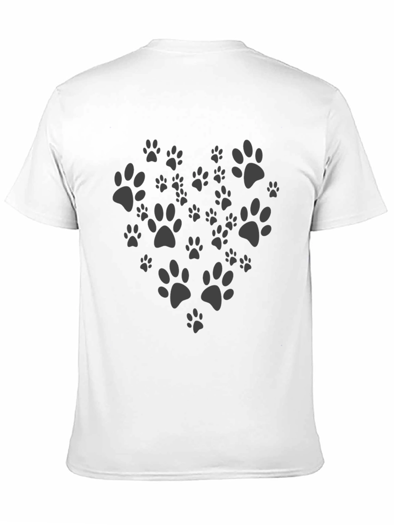 Paw Print Heart T-Shirt - Dog Lover Tee