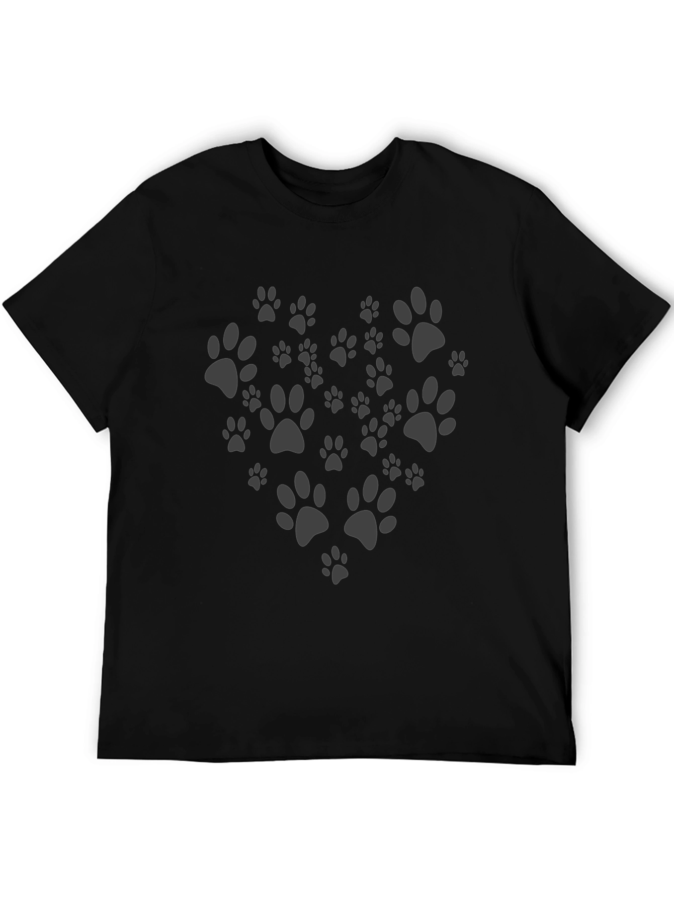 Paw Print Heart T-Shirt - Dog Lover Tee