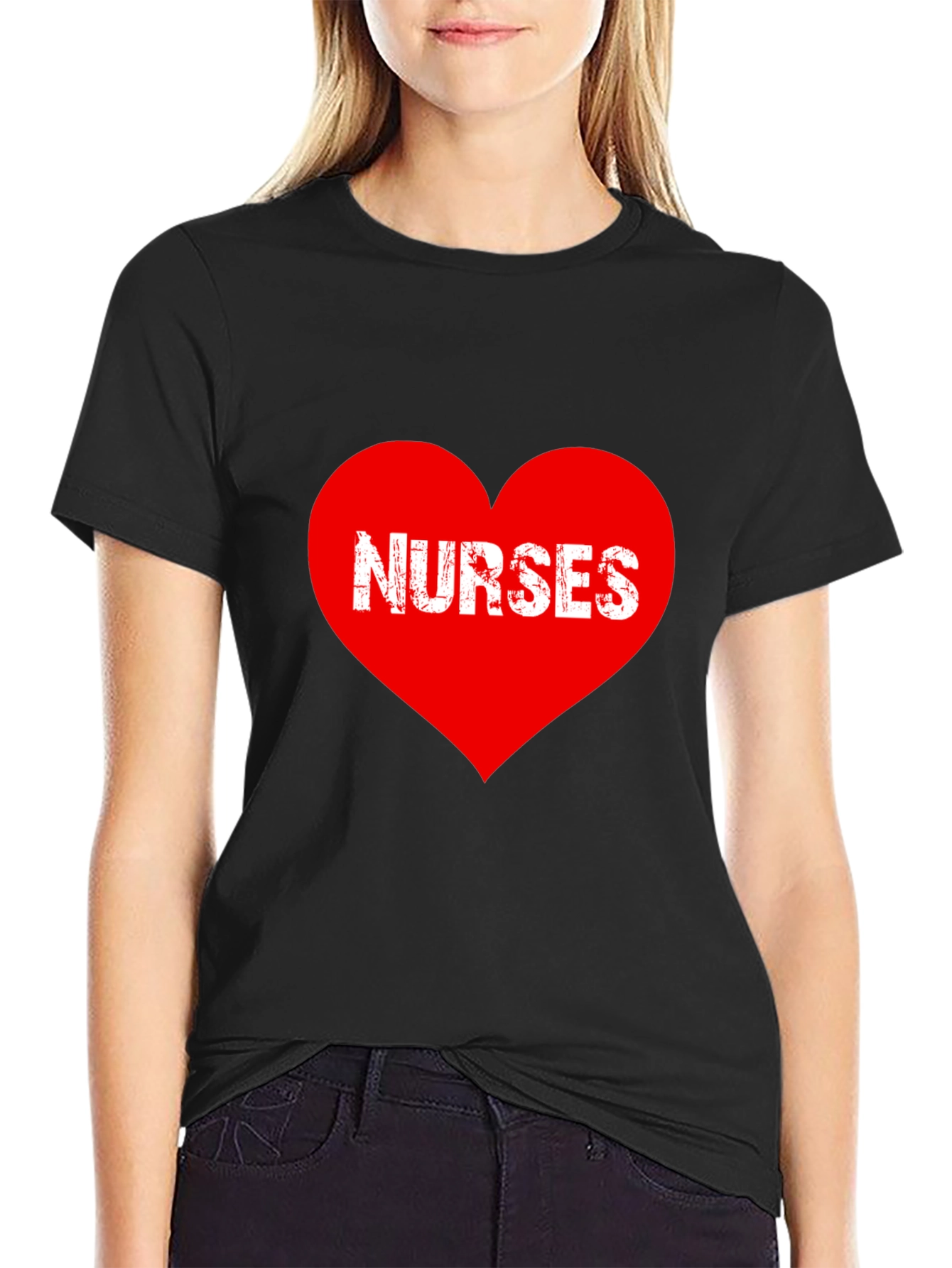Nurses Heart Graphic T-Shirt