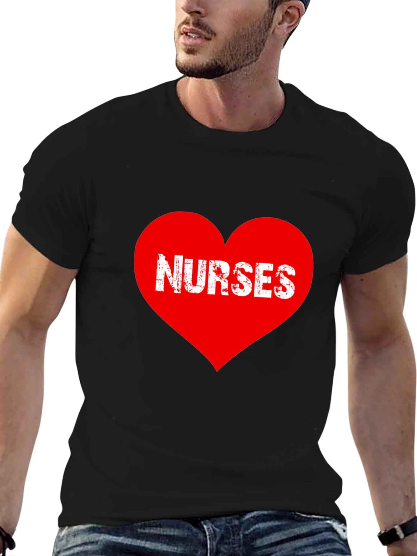 Nurses Heart Graphic T-Shirt