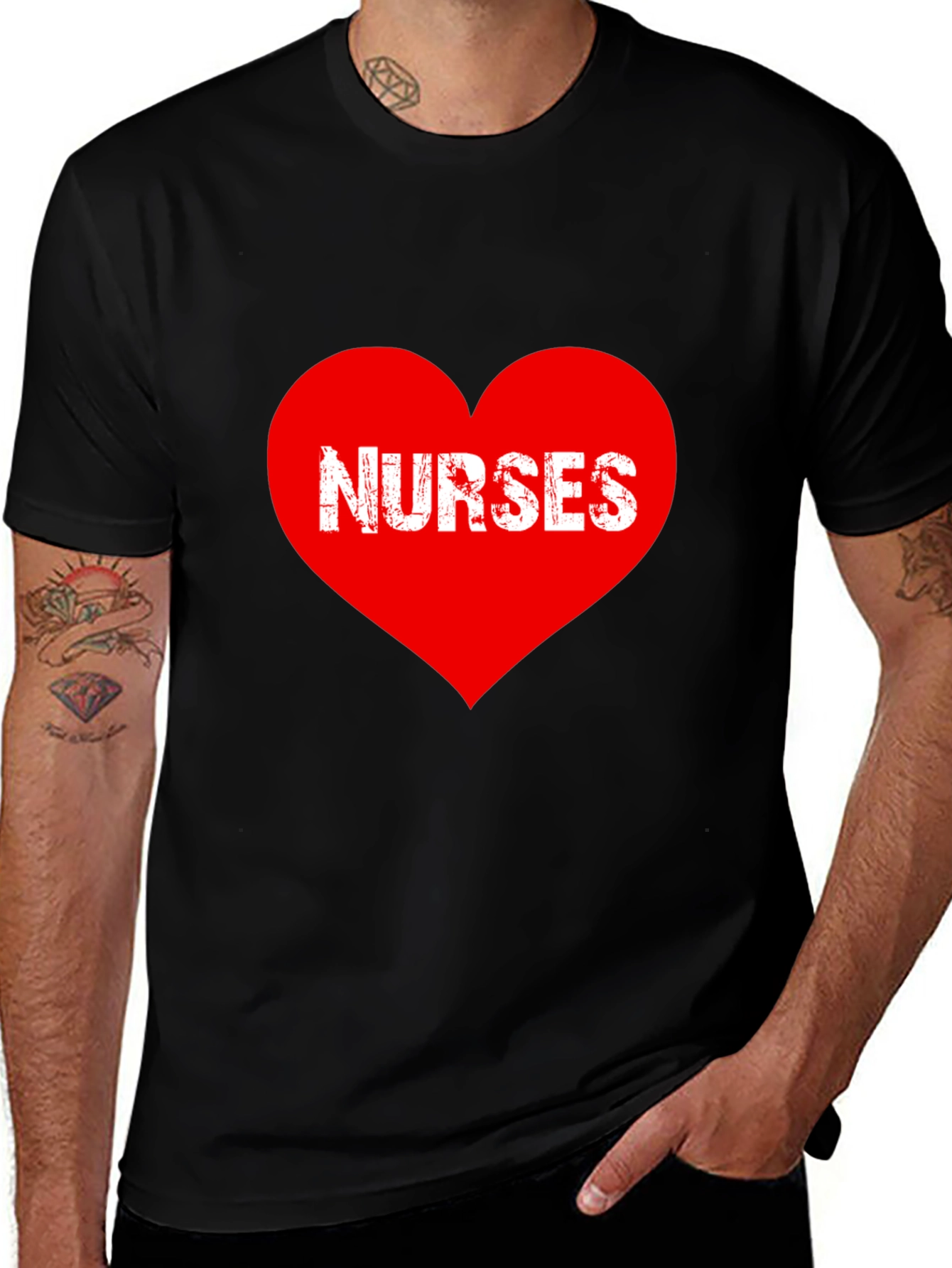 Nurses Heart Graphic T-Shirt