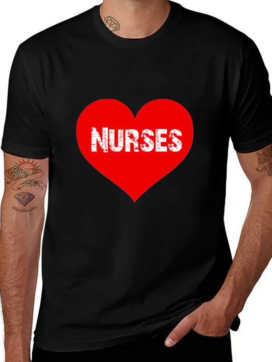 Nurses Heart Graphic T-Shirt