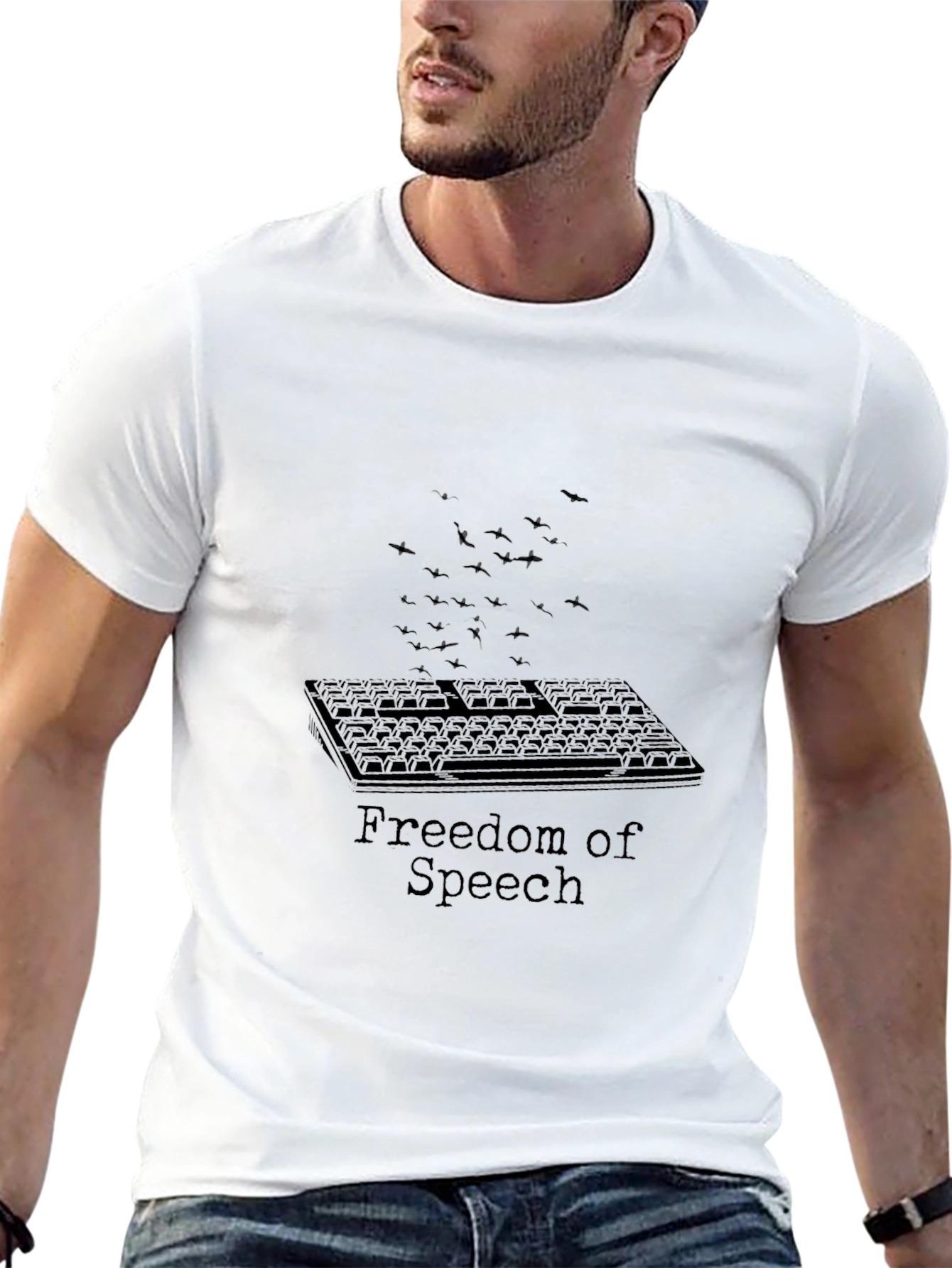 Freedom of Speech Keyboard T-Shirt