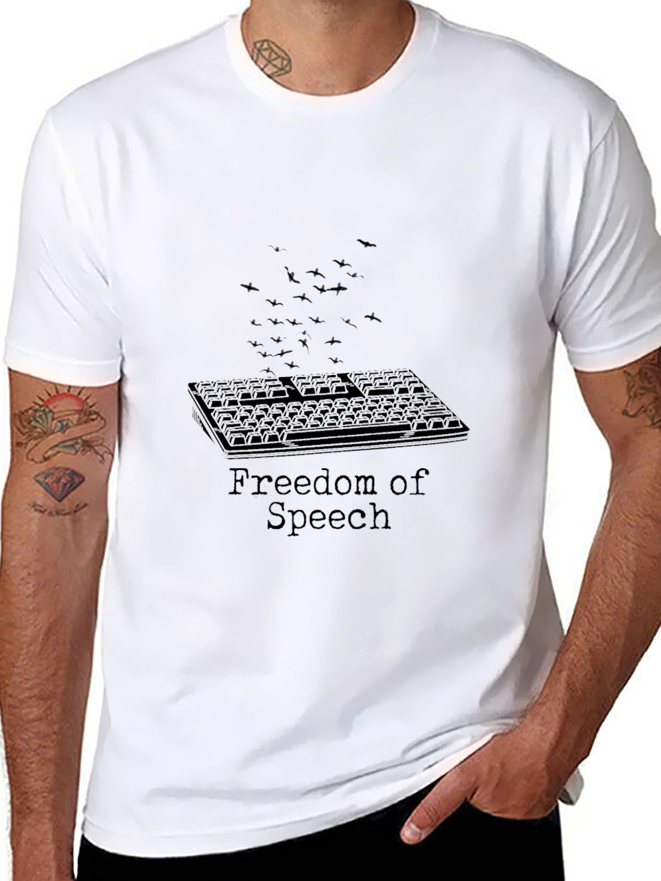 Freedom of Speech Keyboard T-Shirt