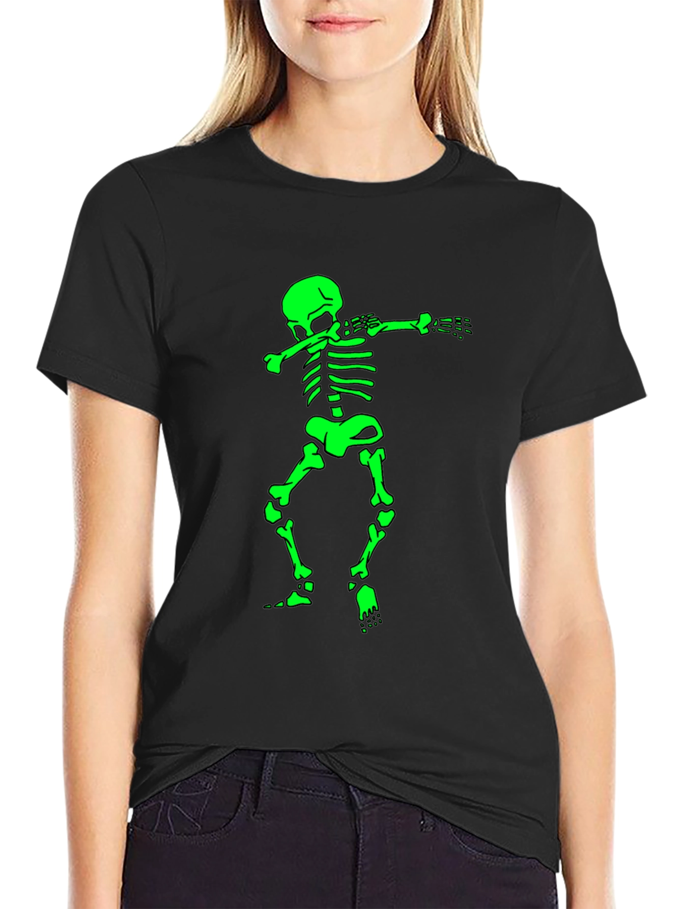 Dabbing Skeleton Graphic Tee