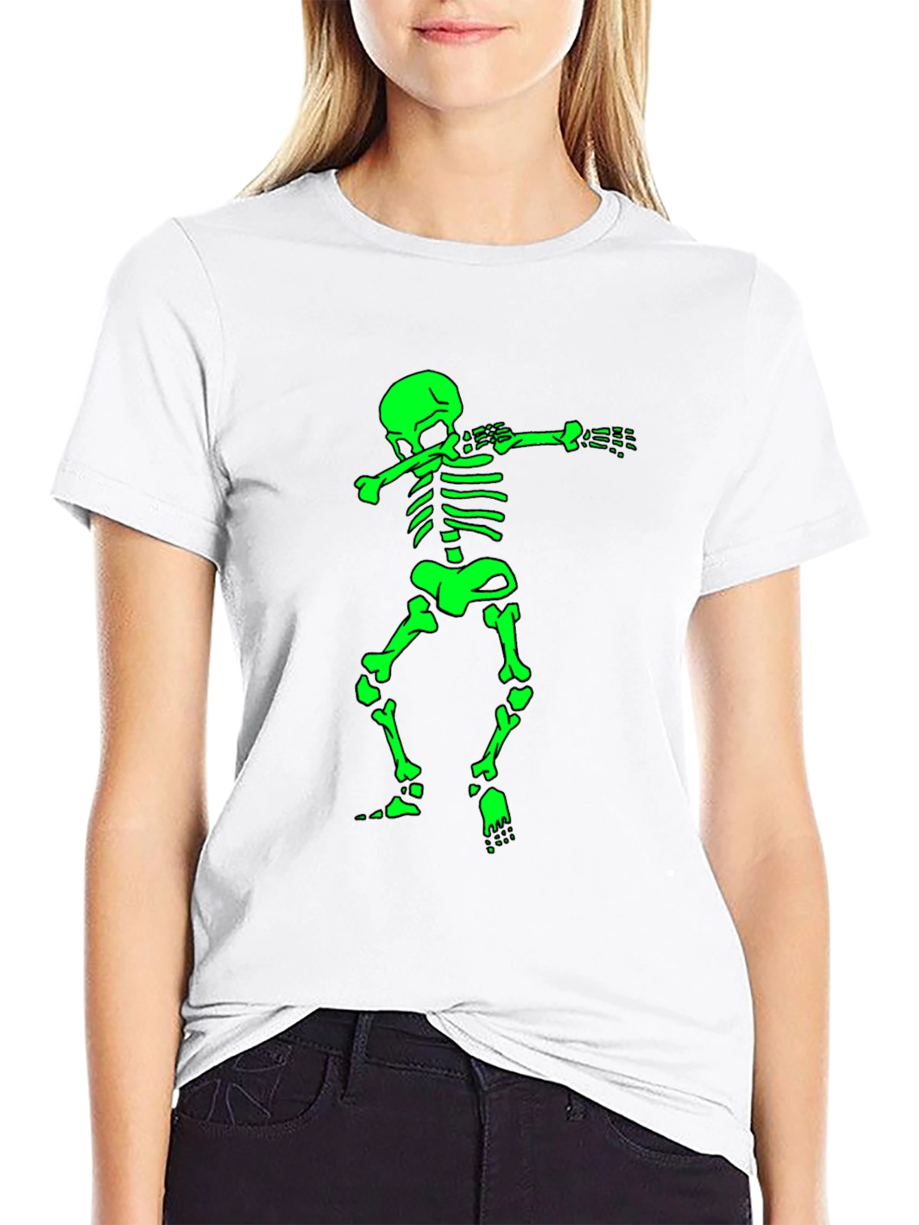 Dabbing Skeleton Graphic Tee