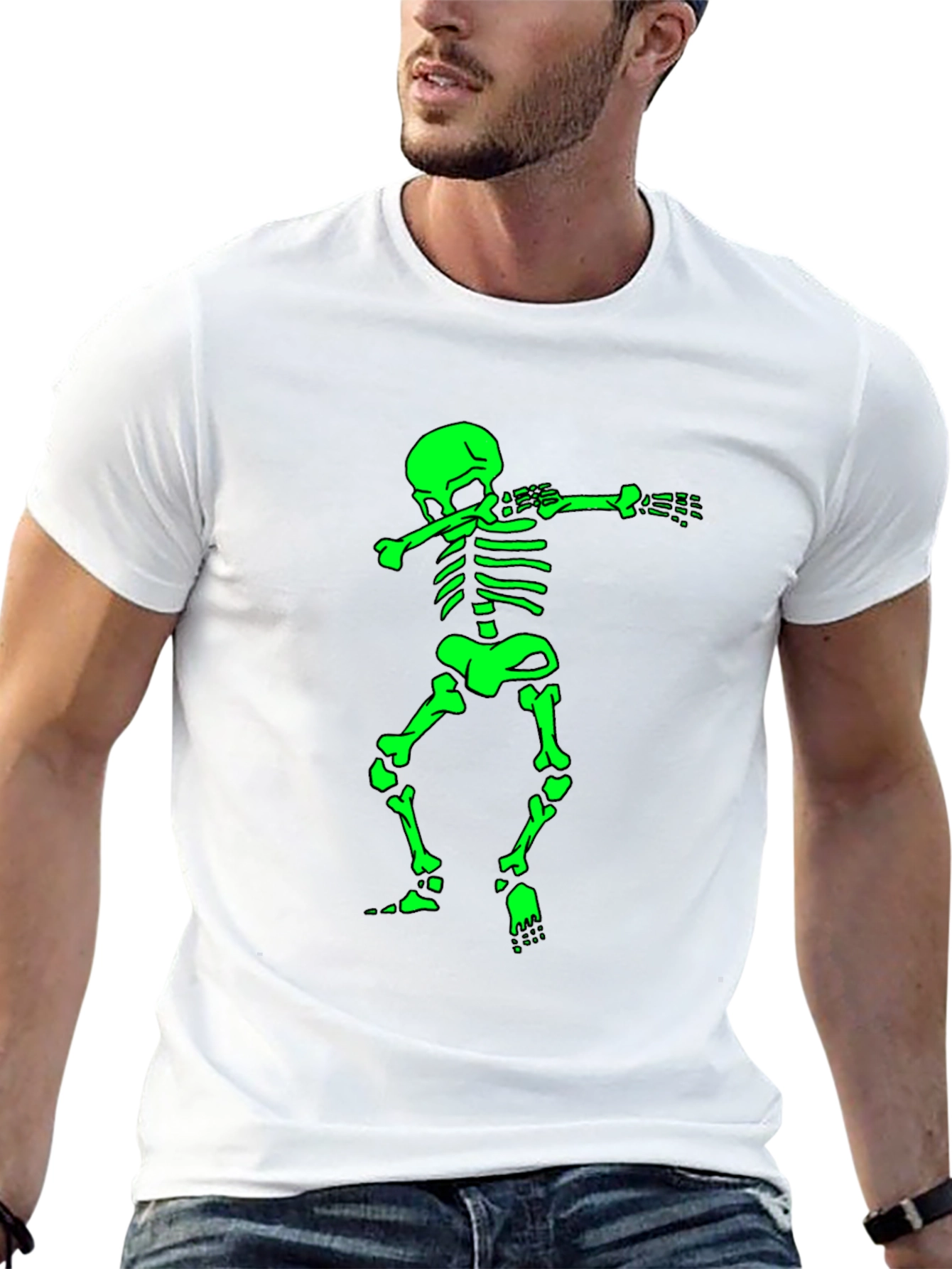 Dabbing Skeleton Graphic Tee