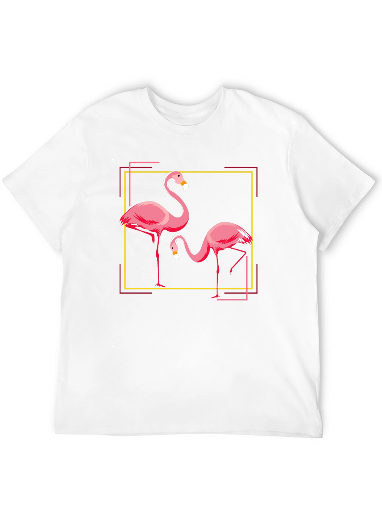 Flamingo Graphic Tee - Black Cotton Blend