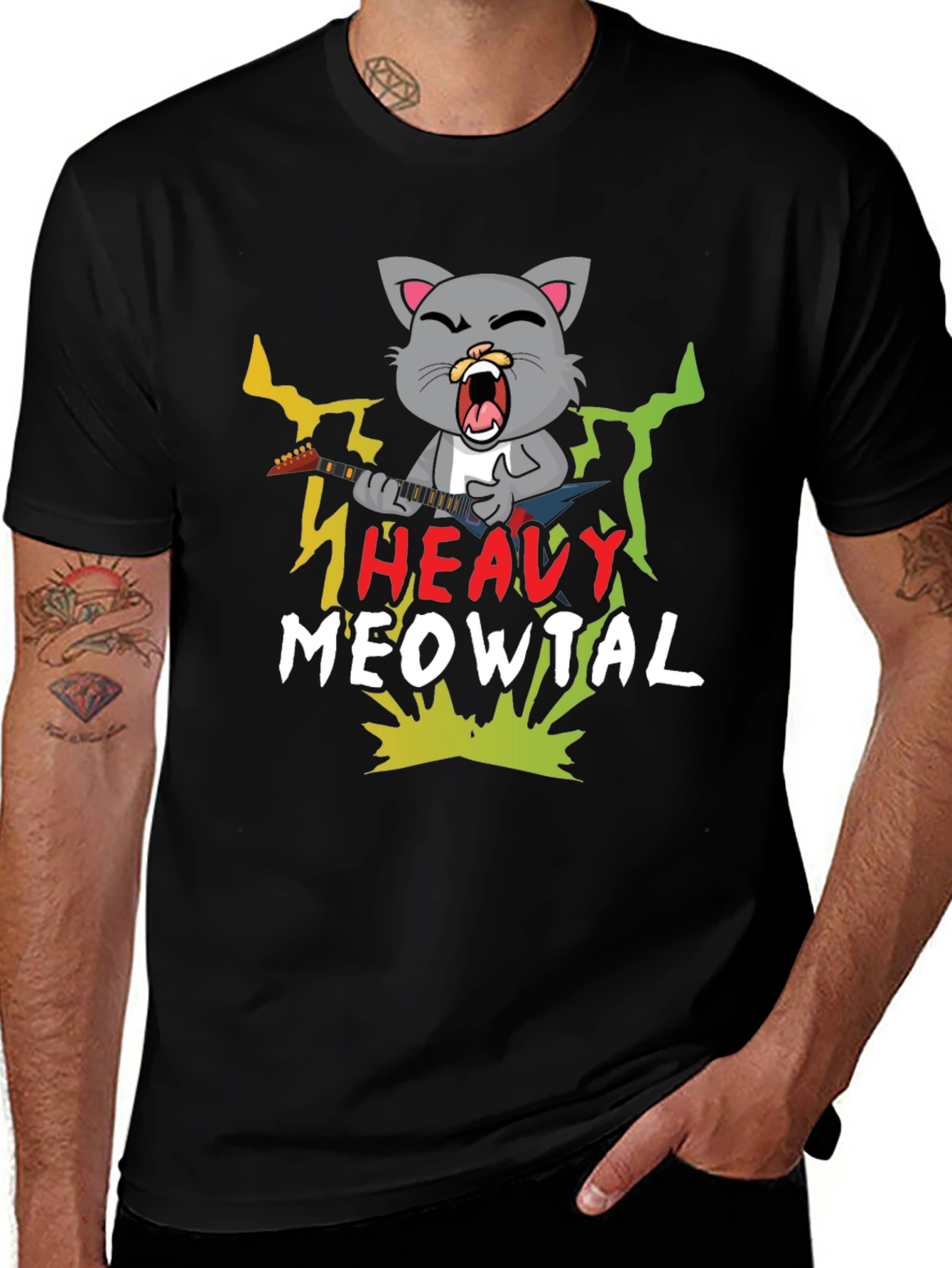 Heavy Meowtal T-Shirt